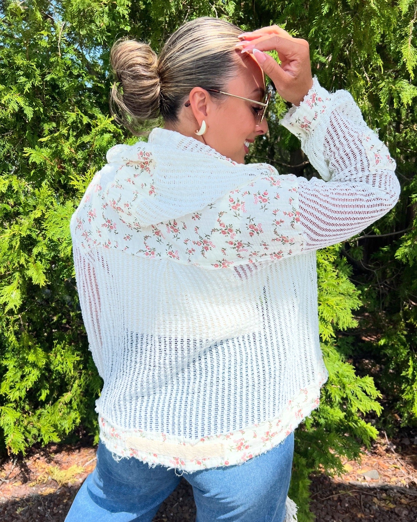 POL Exclusive Floral Cardigan