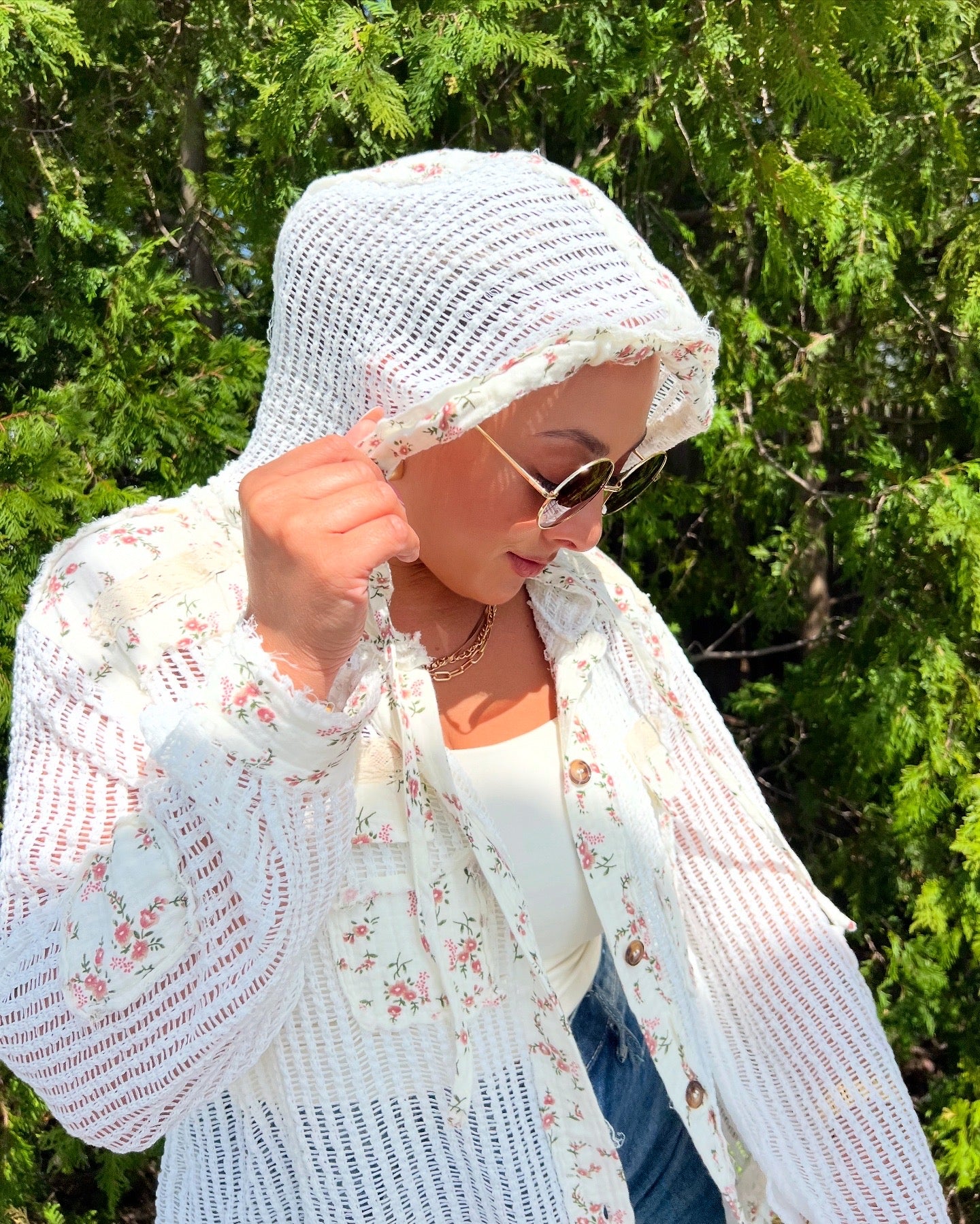 POL Exclusive Floral Cardigan