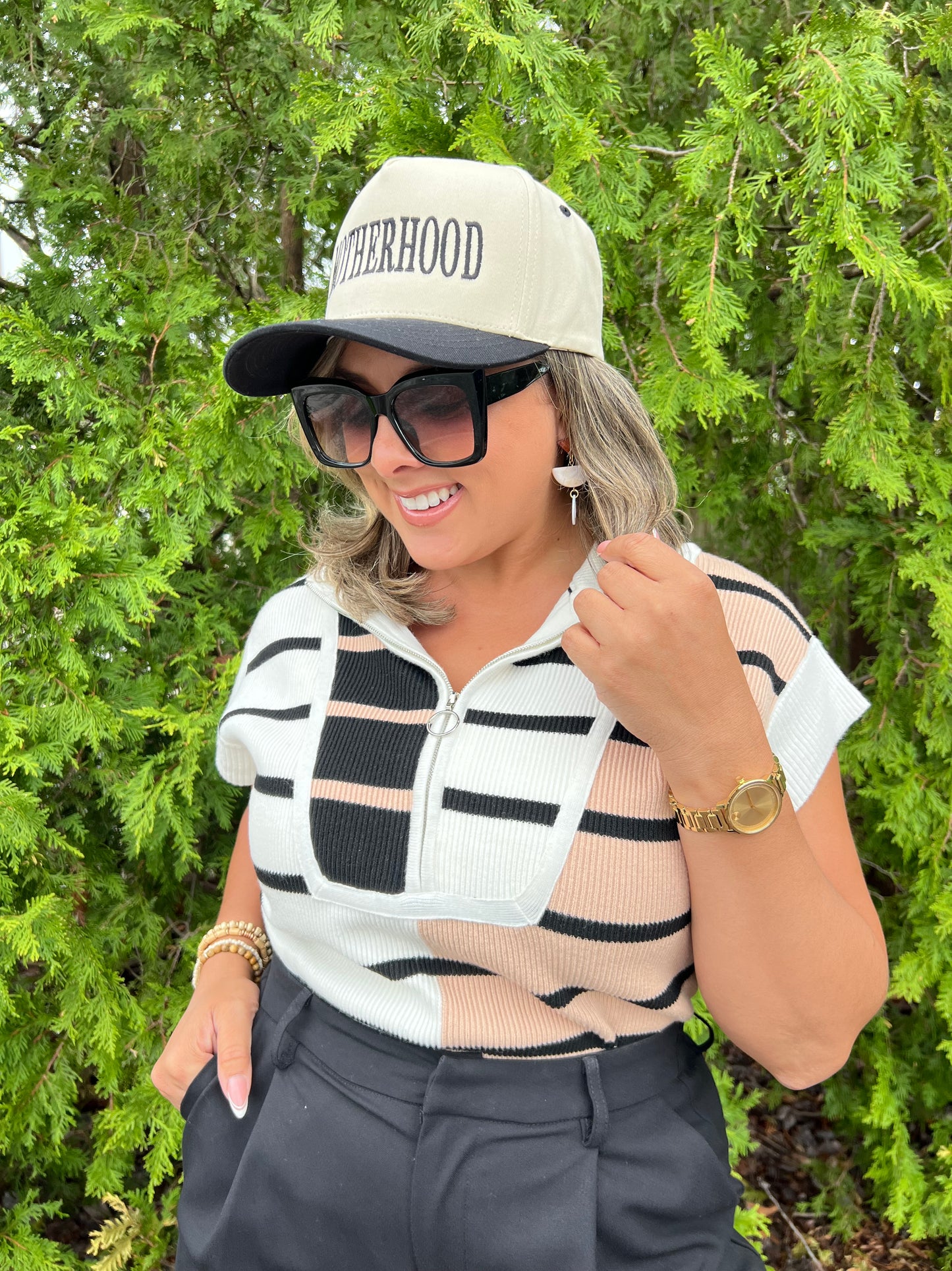Stripe Color Block Top