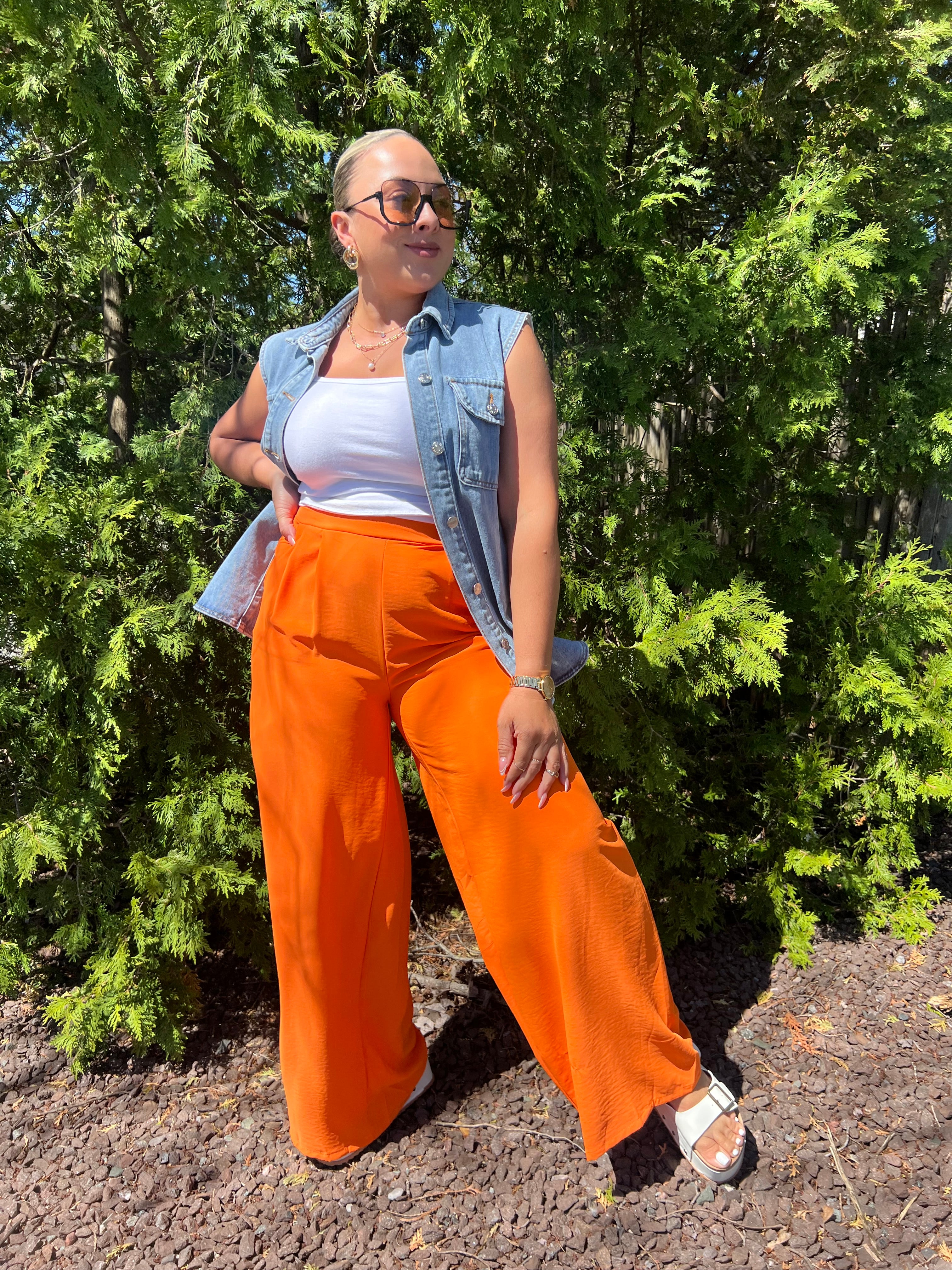Stretch Silk Trousers