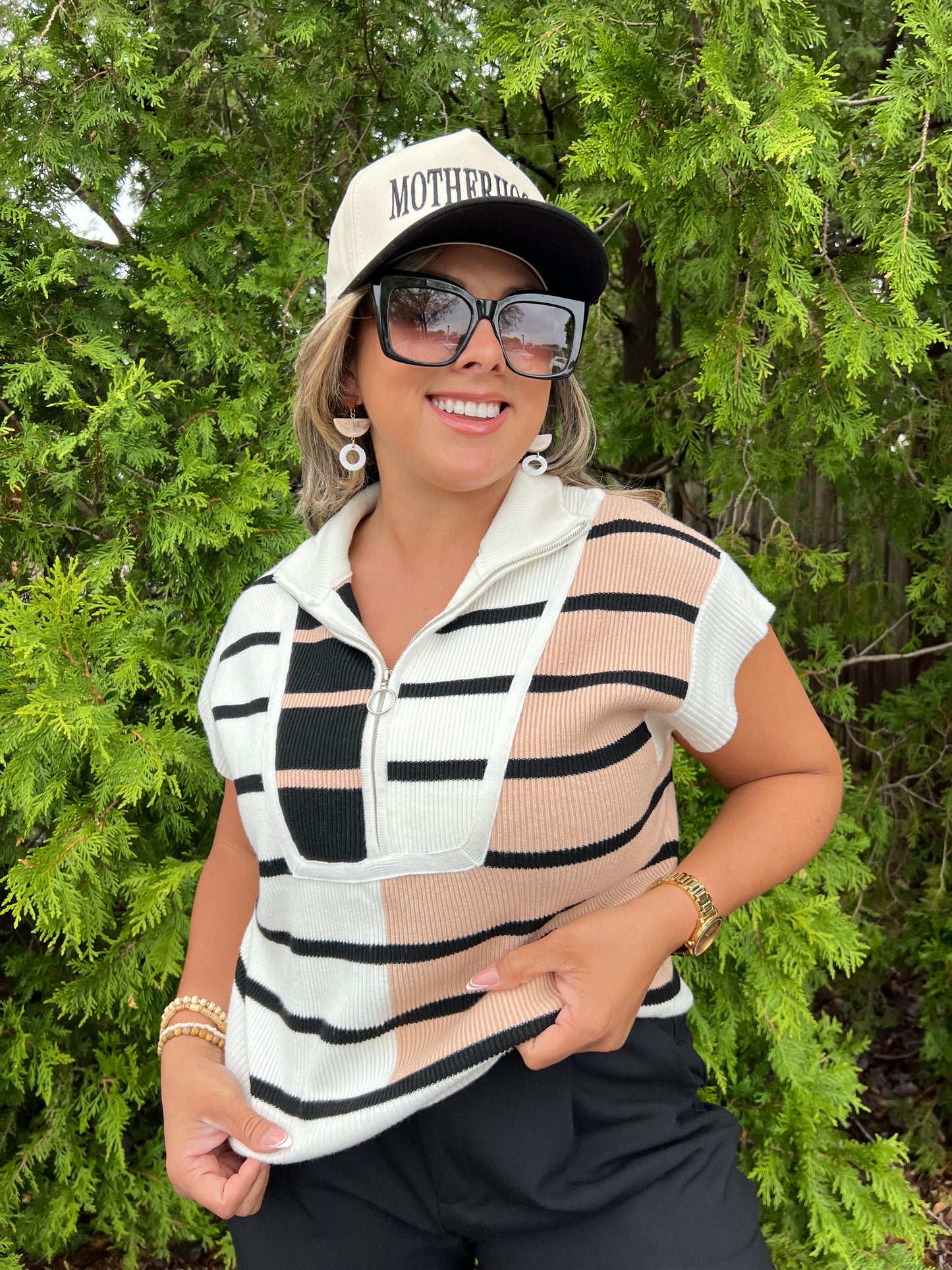 Stripe Color Block Top