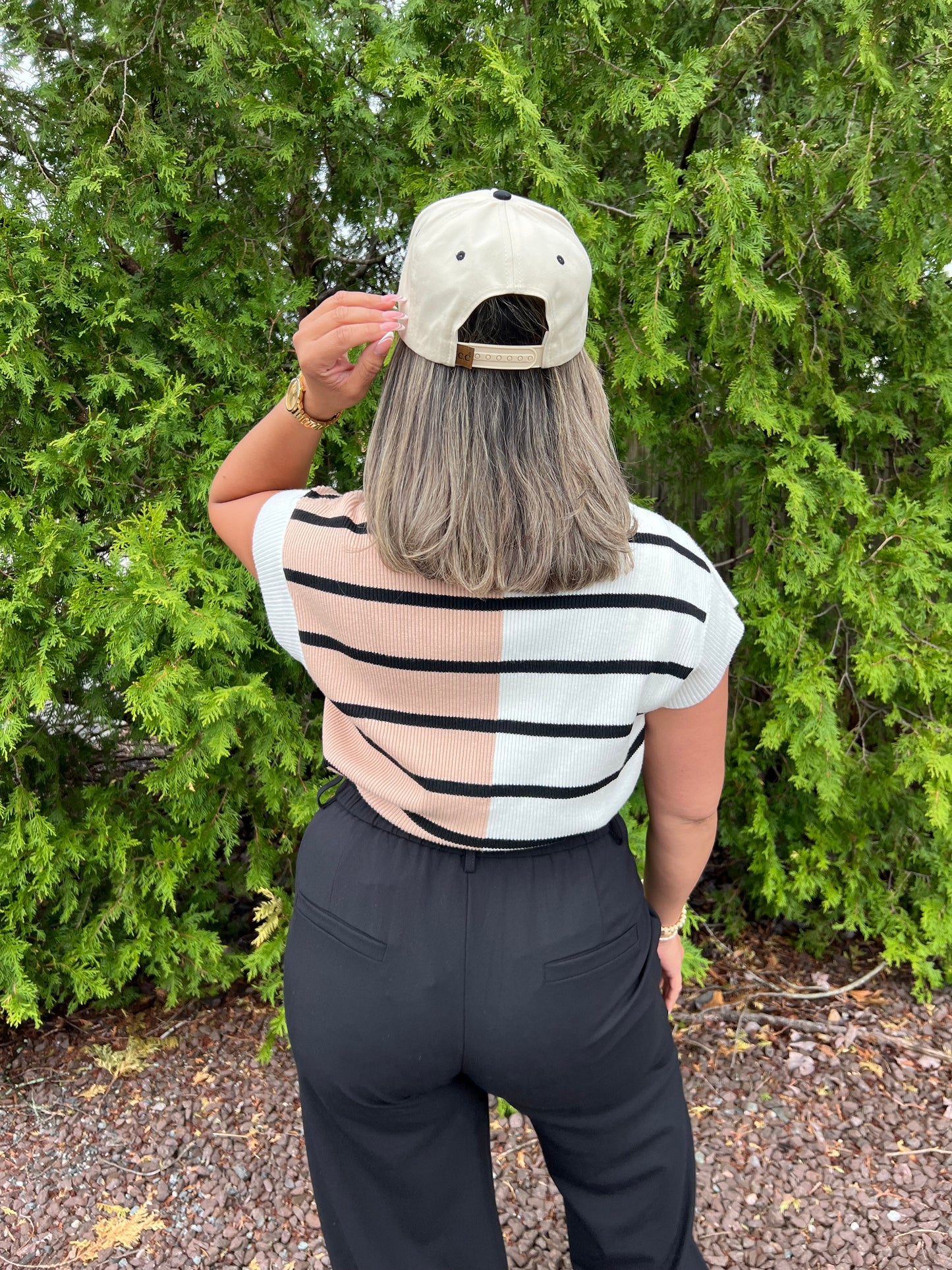 Stripe Color Block Top