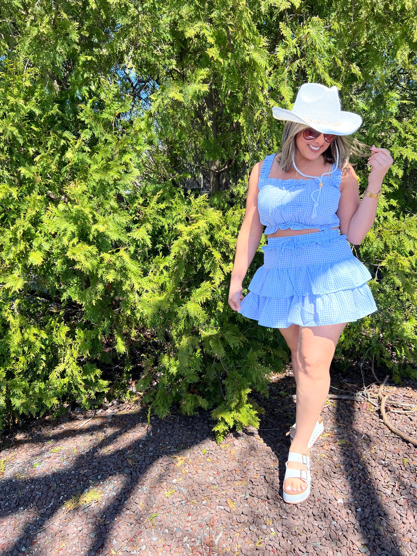 Blue Plaid Set