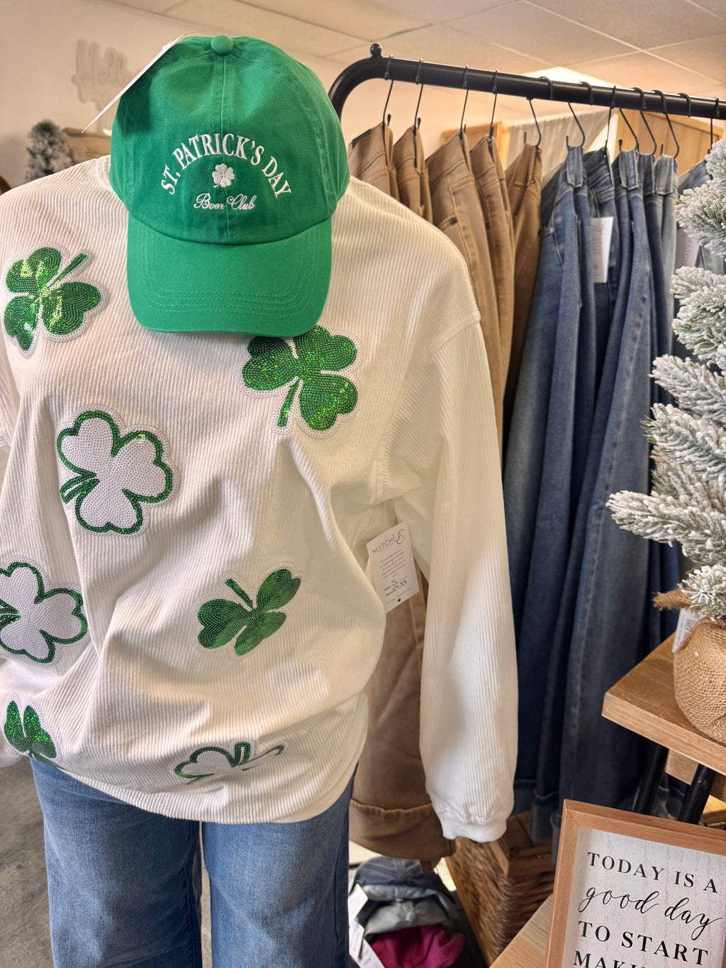 Corduroy St. Patty Must Have Pullover