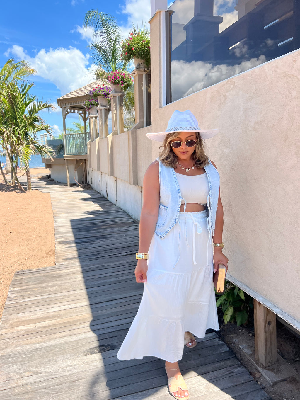 White Maxi Skirt