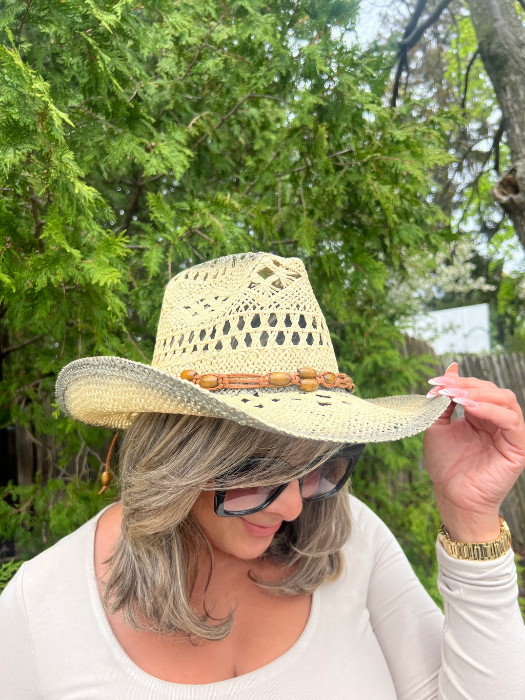Cowgirl Grey Summer Hat