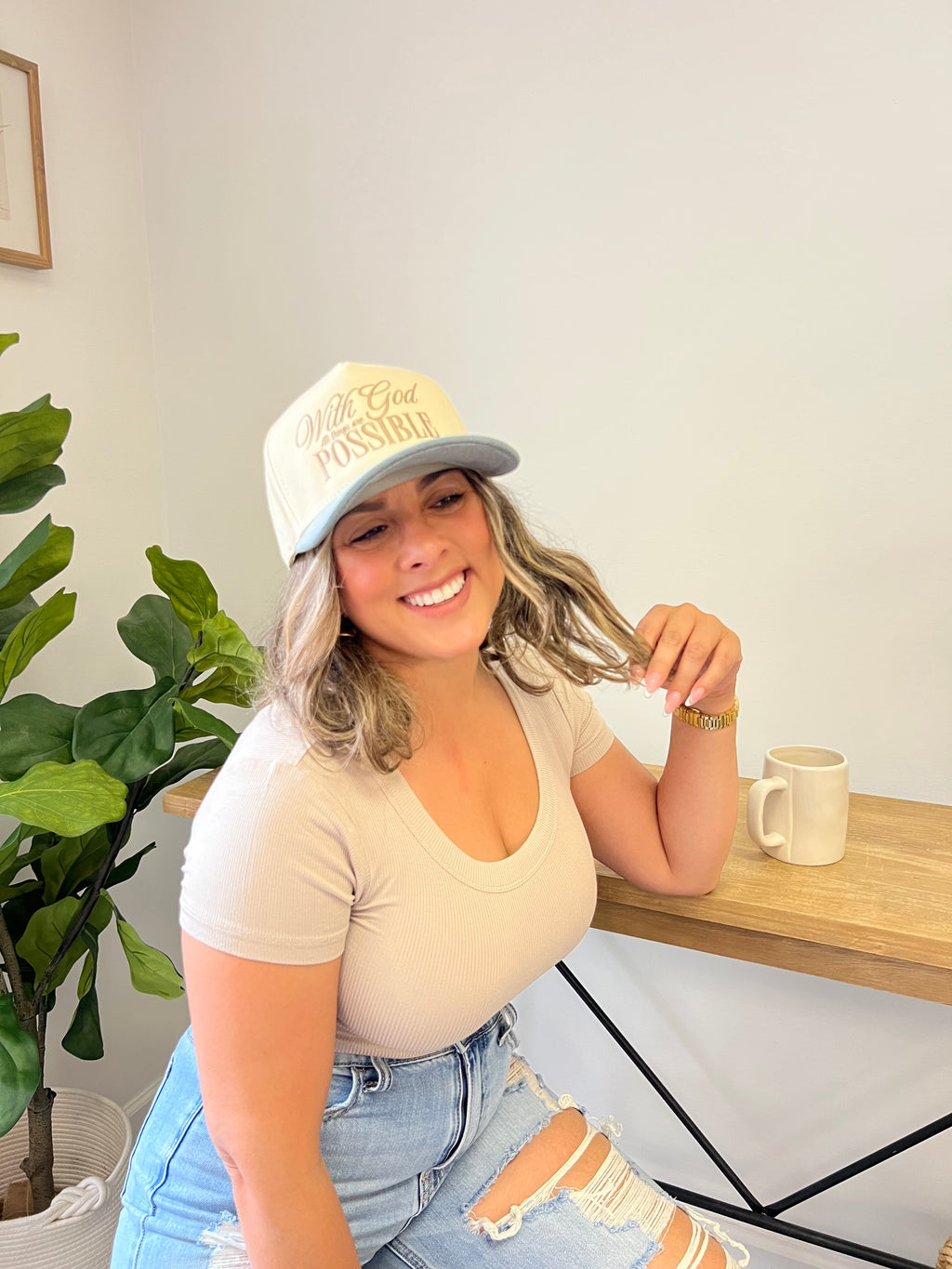 With God All Things are Possible Hat