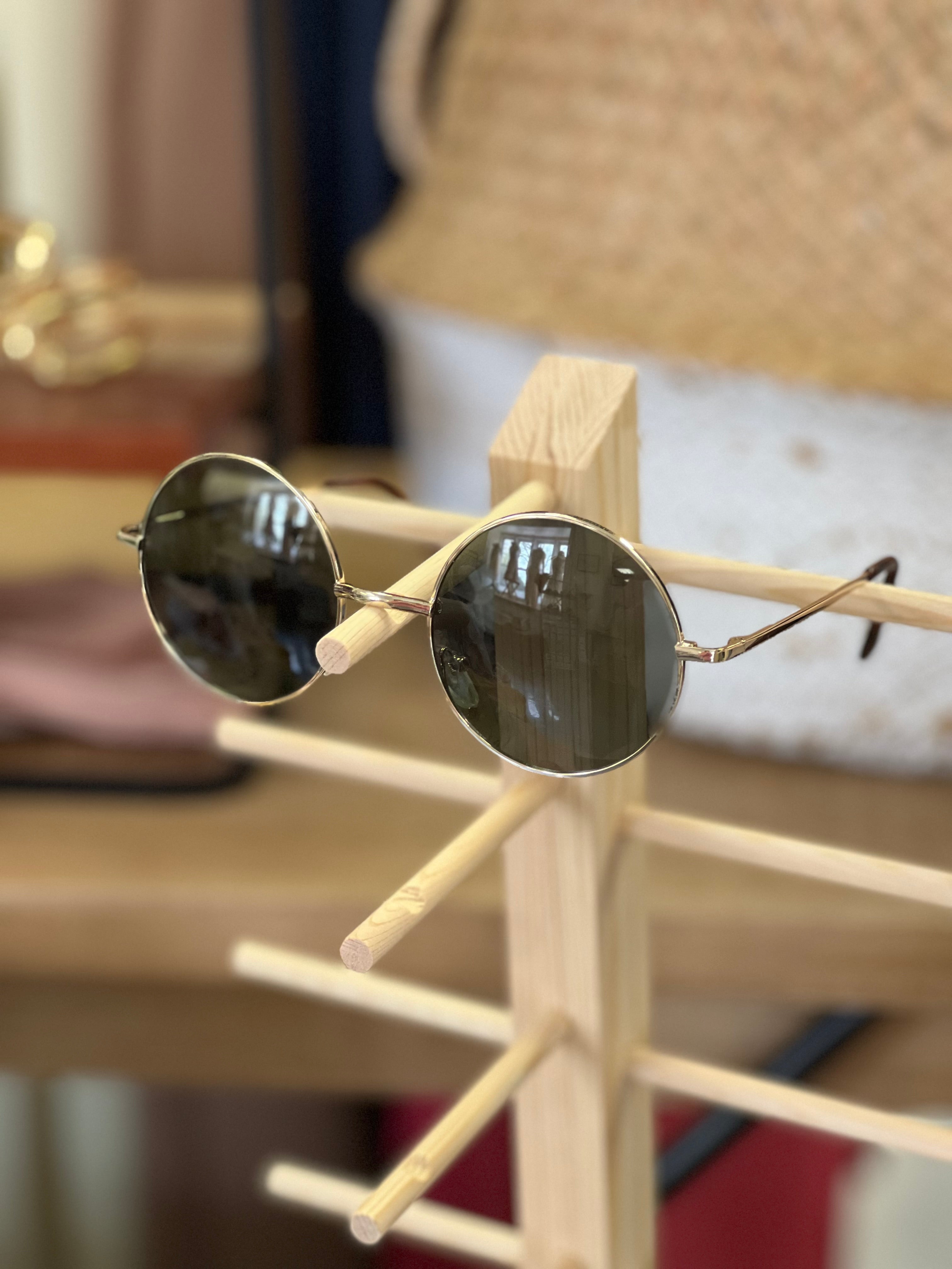 Round Grey Sunglasses