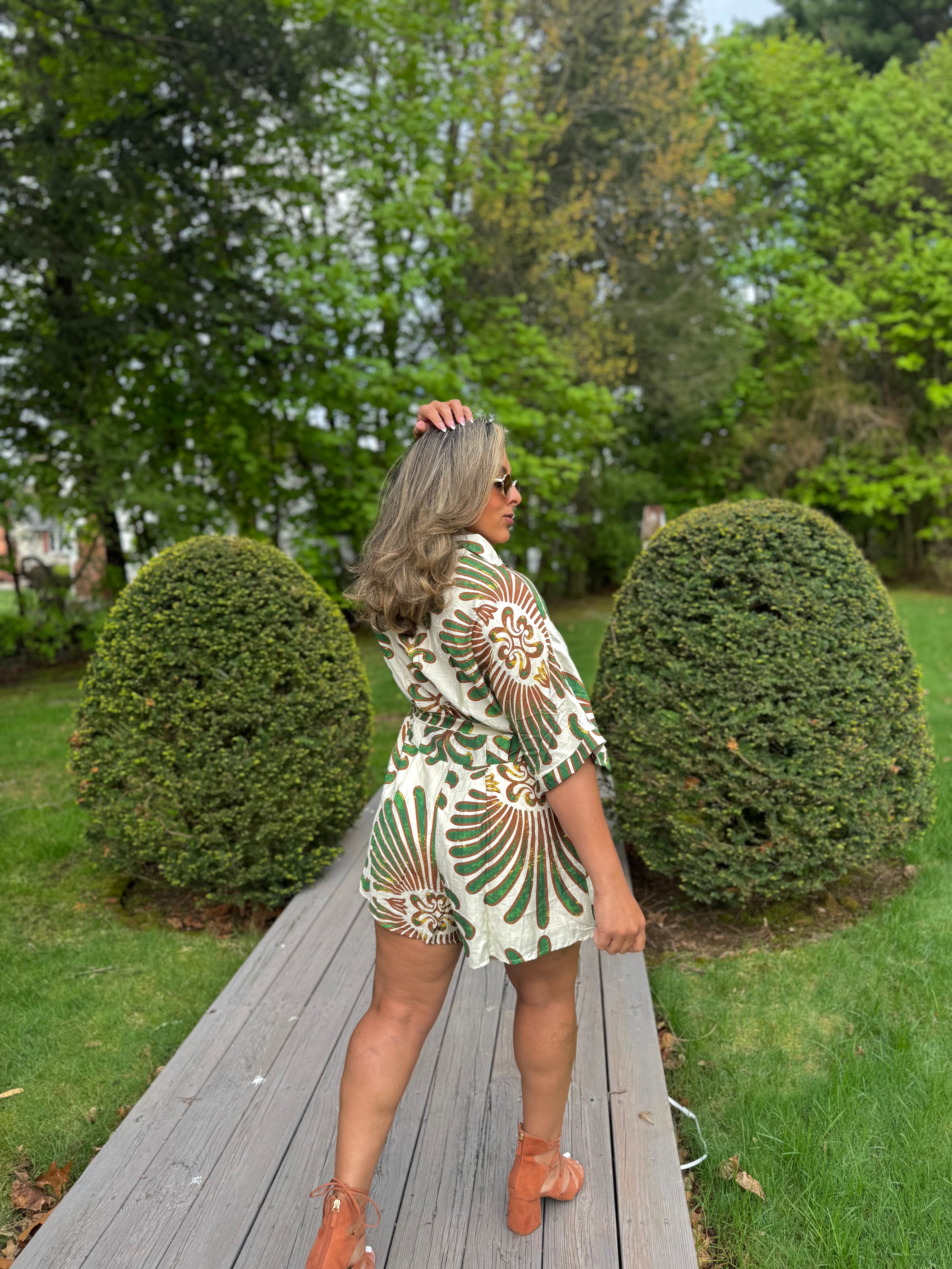 Tropical Sunset Romper