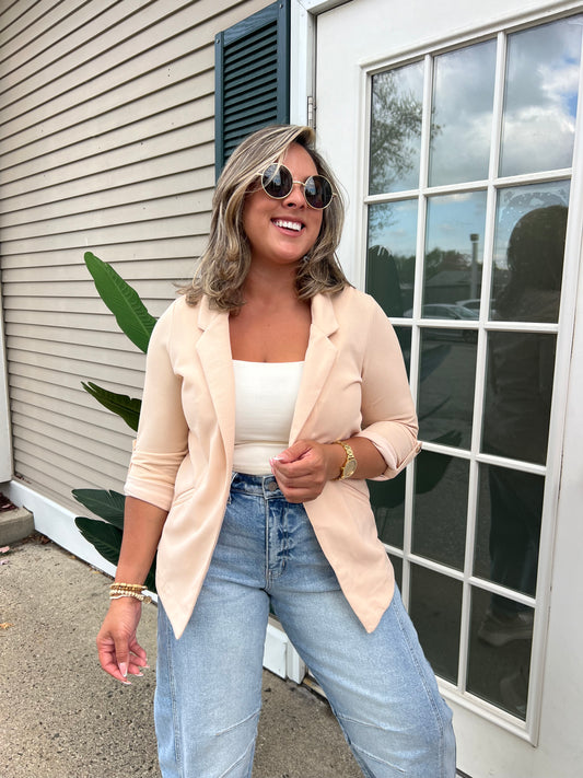 Haute Monde Tan Blazer