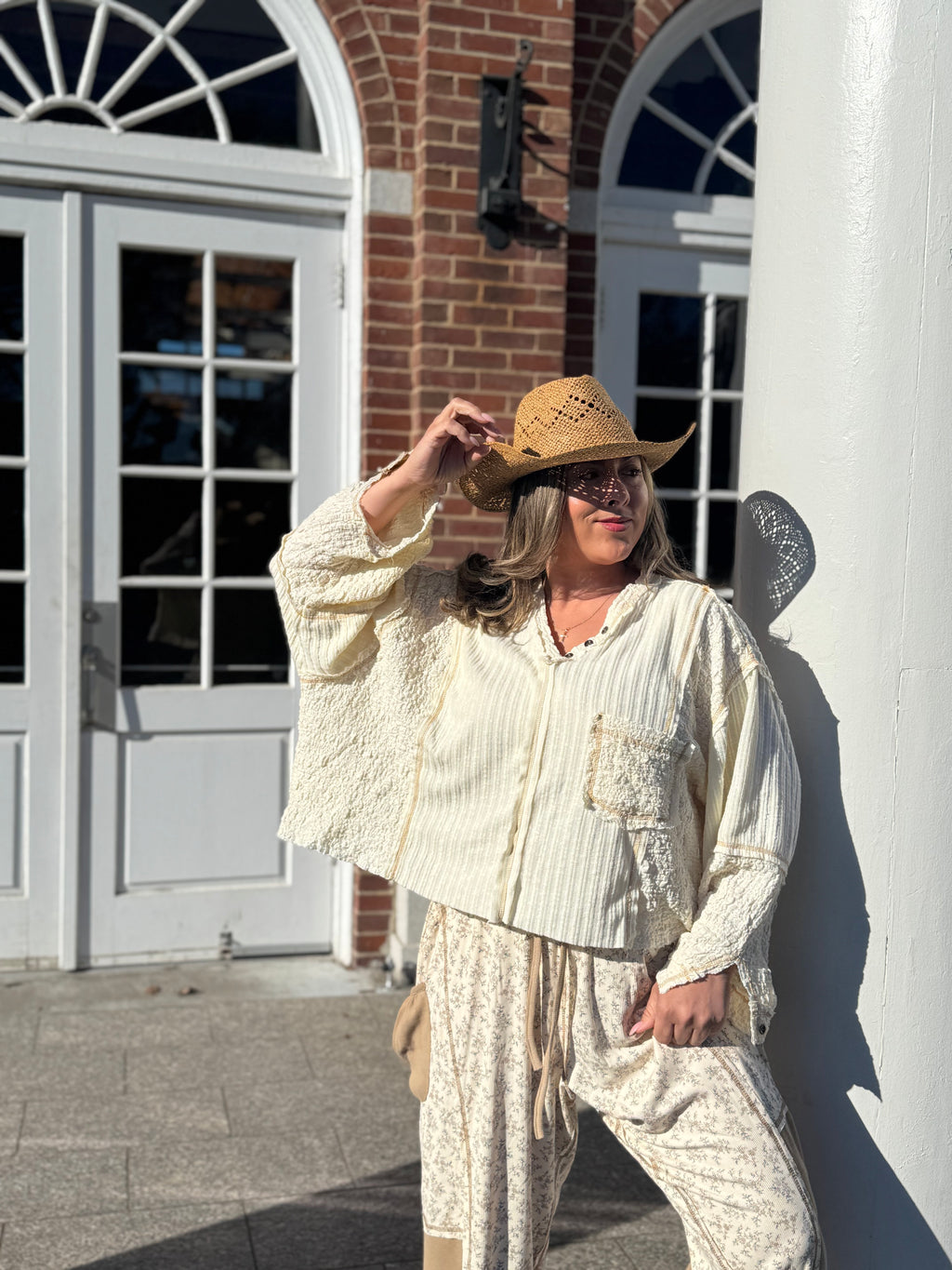 Oversized Natural Top
