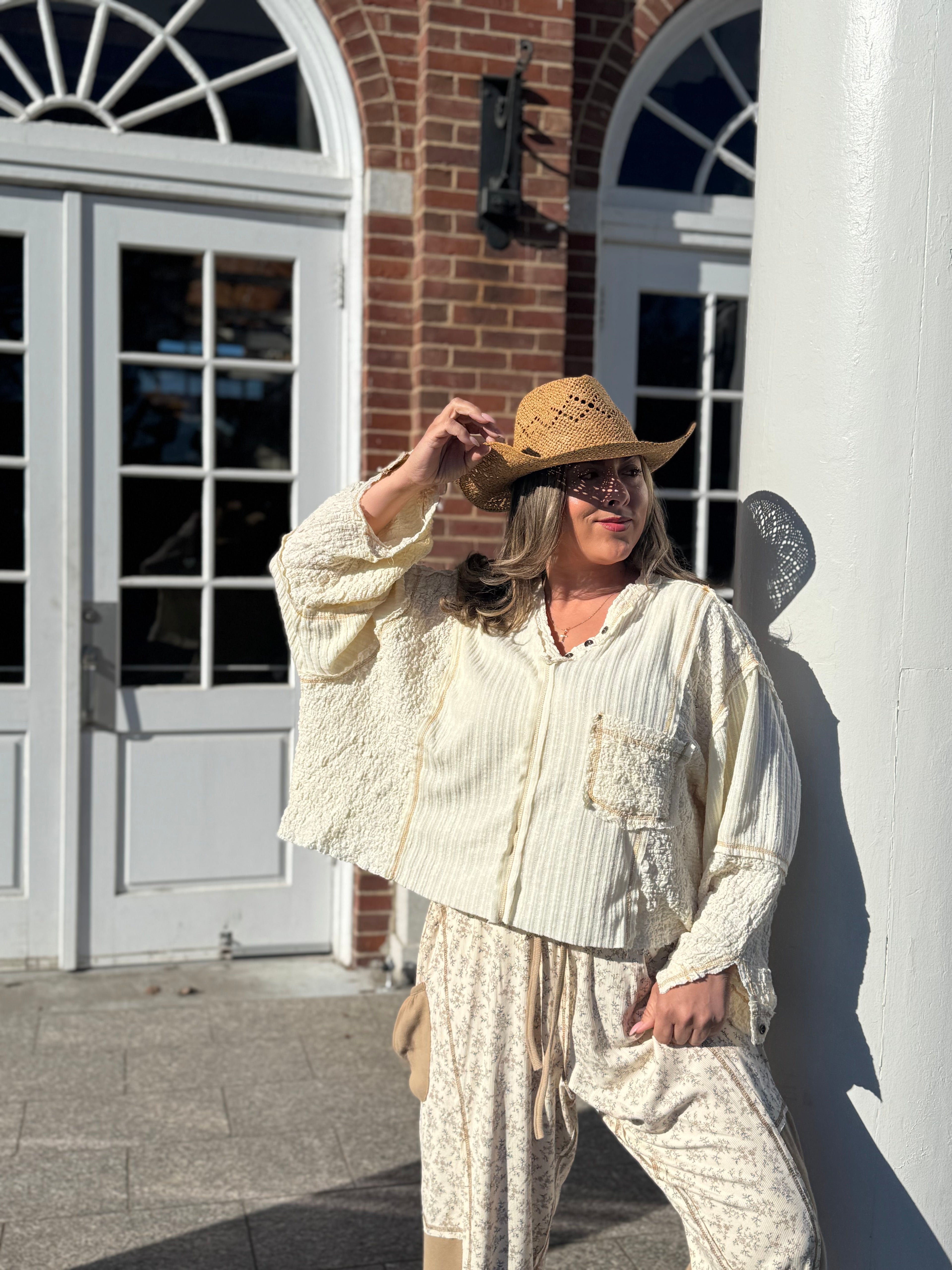 Oversized Natural Top