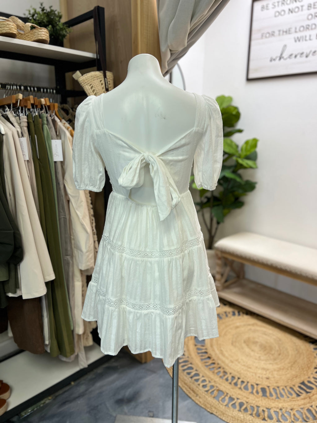 White Babydoll Mini Dress
