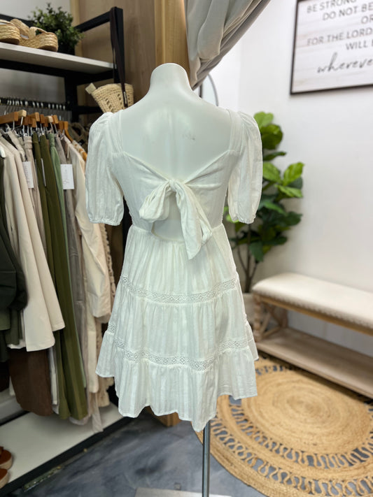 White Babydoll Mini Dress
