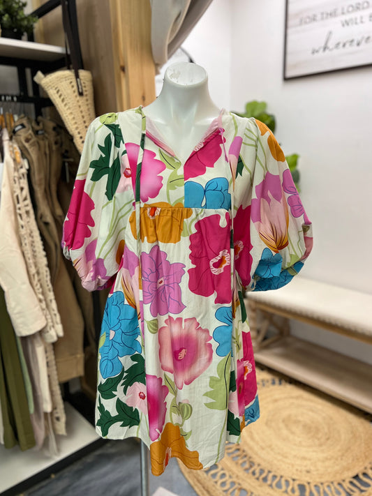 Floral Babydoll Dress