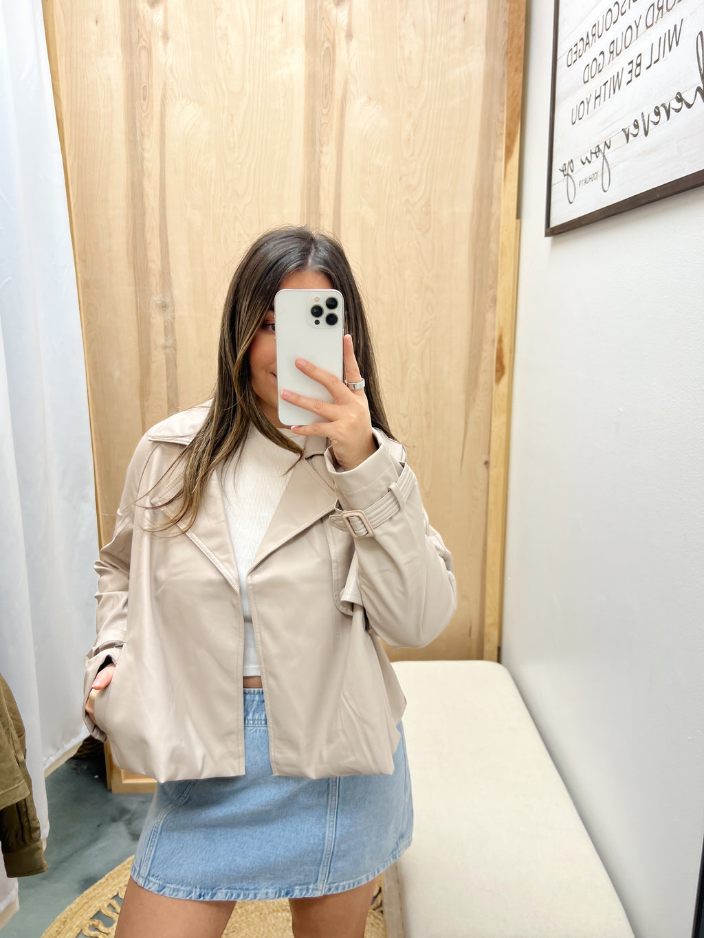 Leather Cropped Jacket