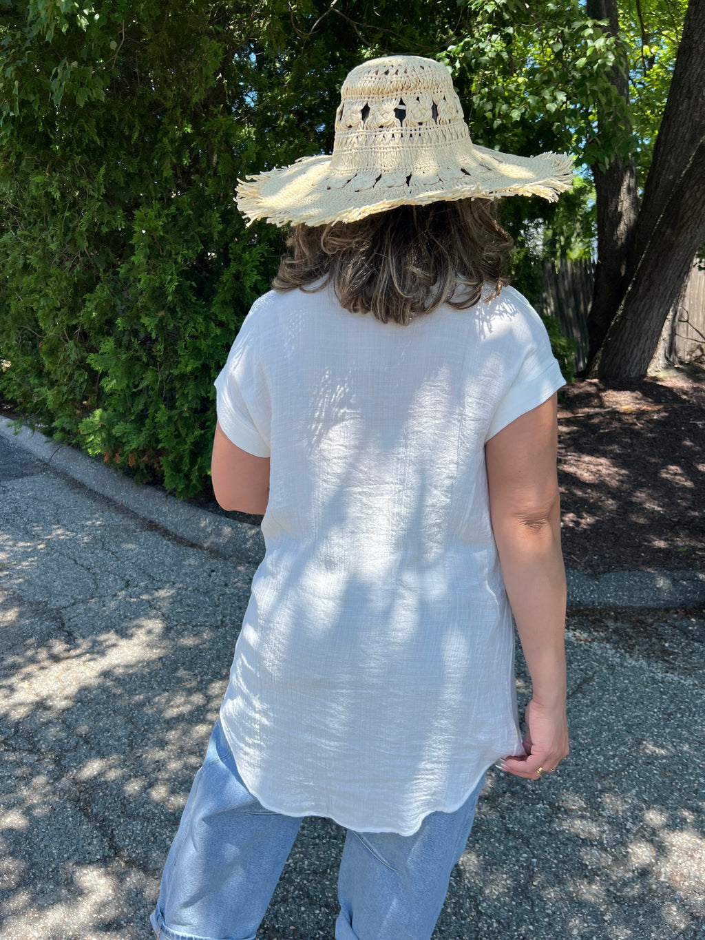 White Beach Cover Up
