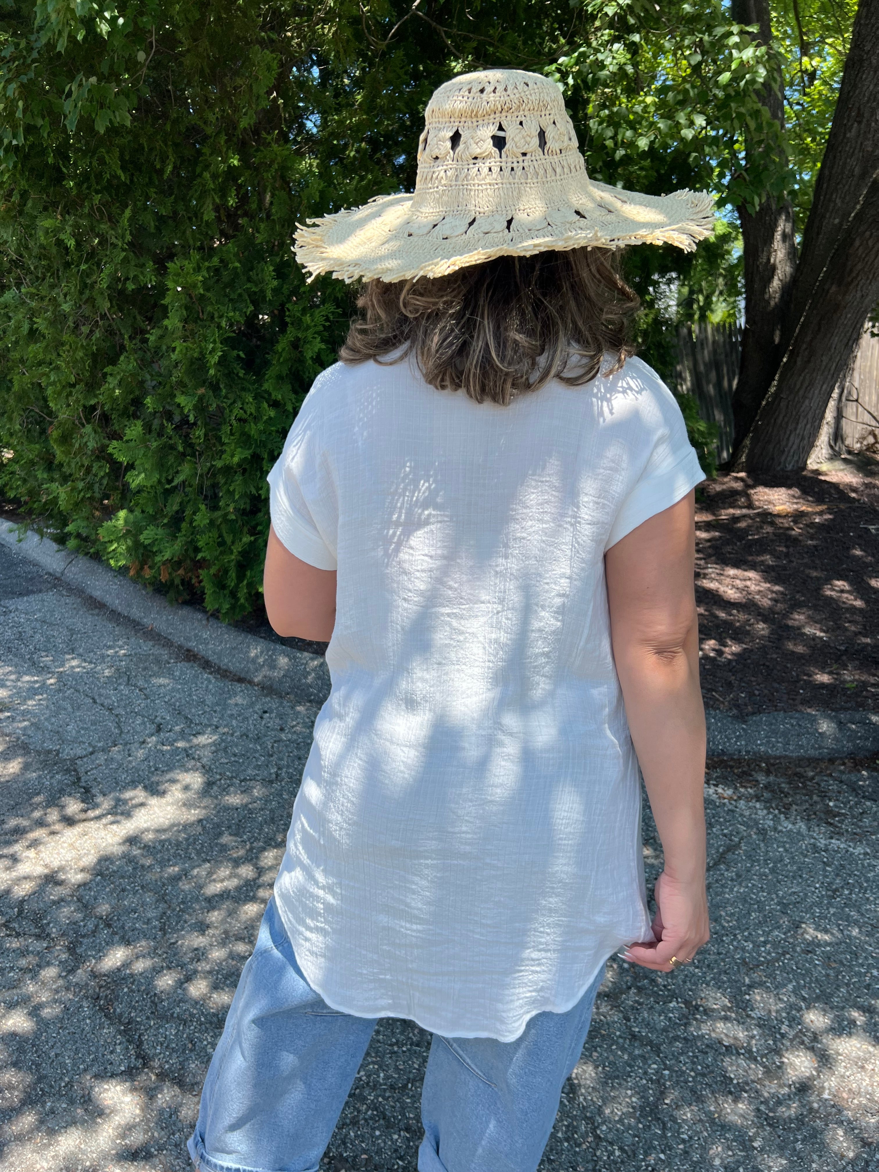 White Beach Cover Up