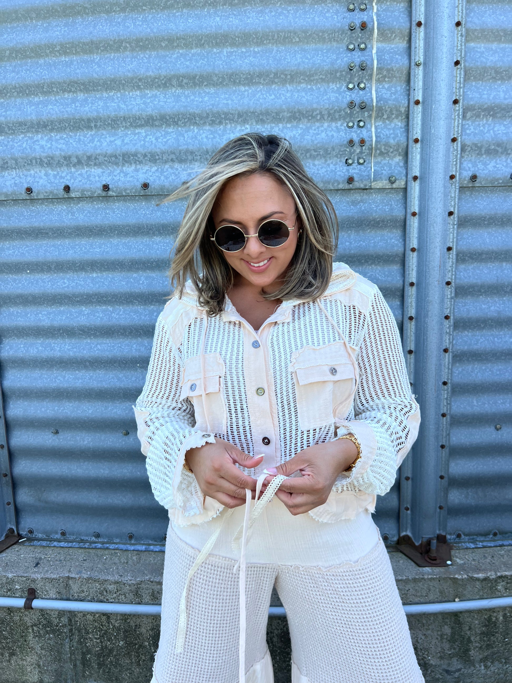 POL Neutral Cardigan