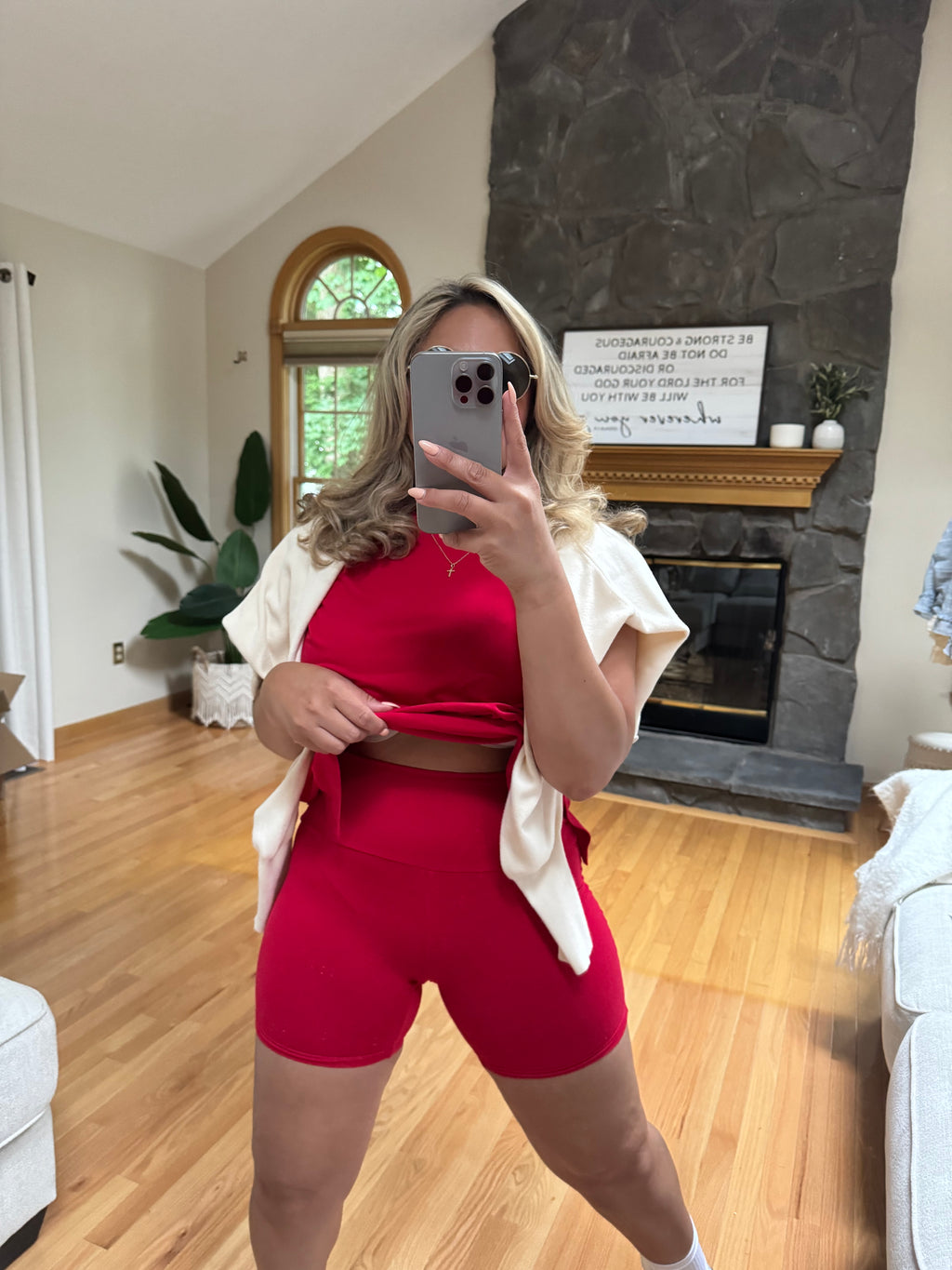 Americana Biker short Set