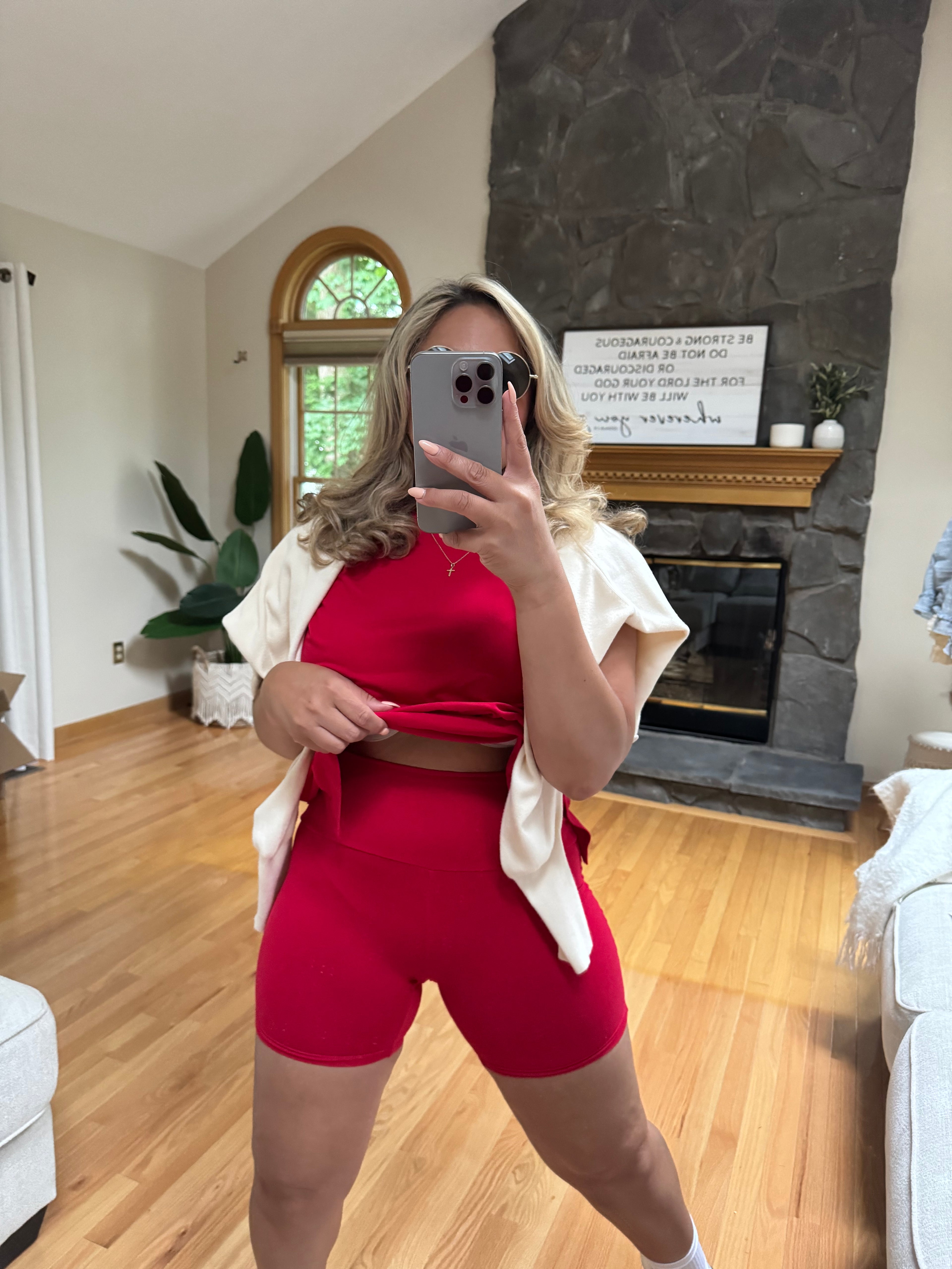 Americana Biker short Set