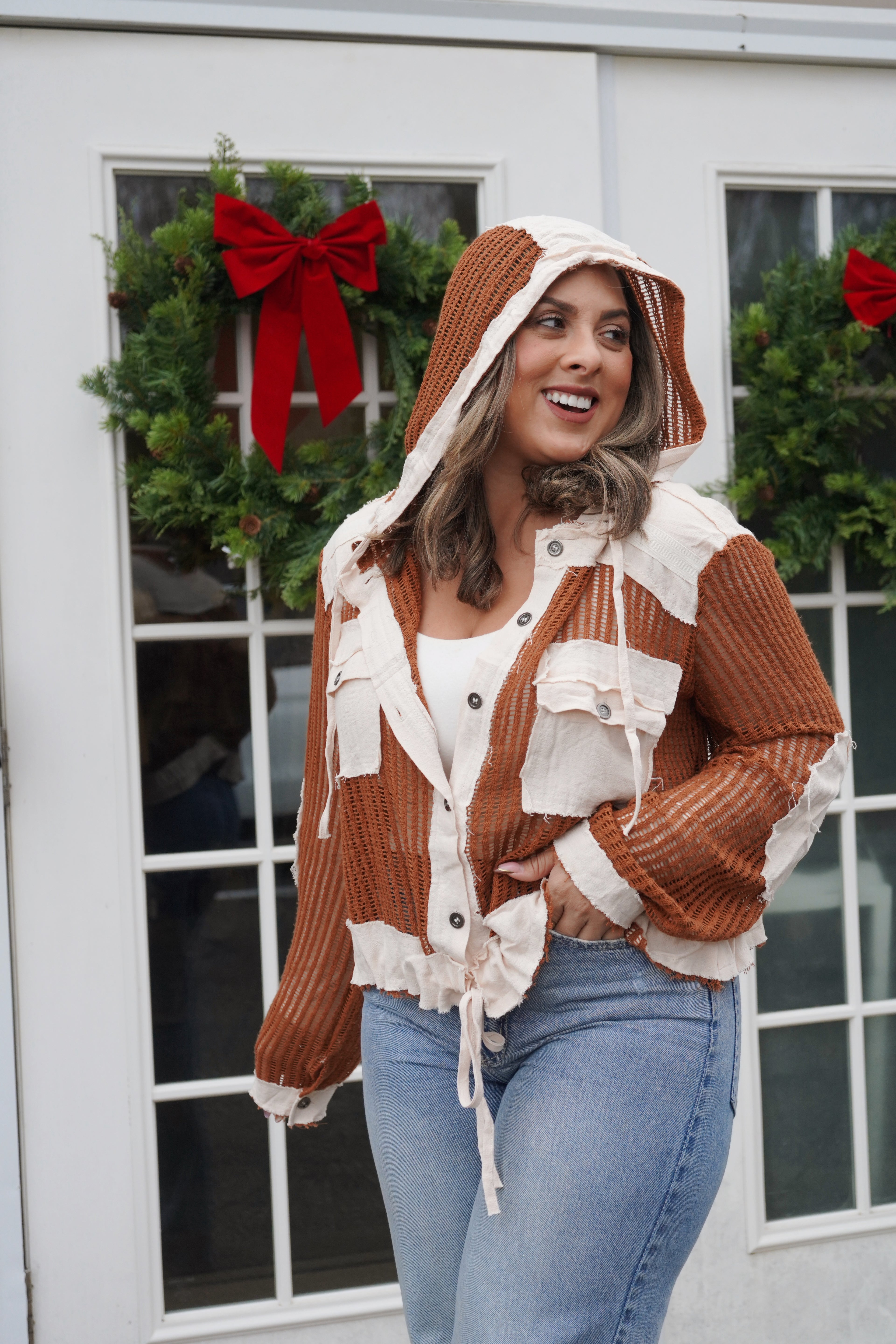 Burnt Orange Cardigan