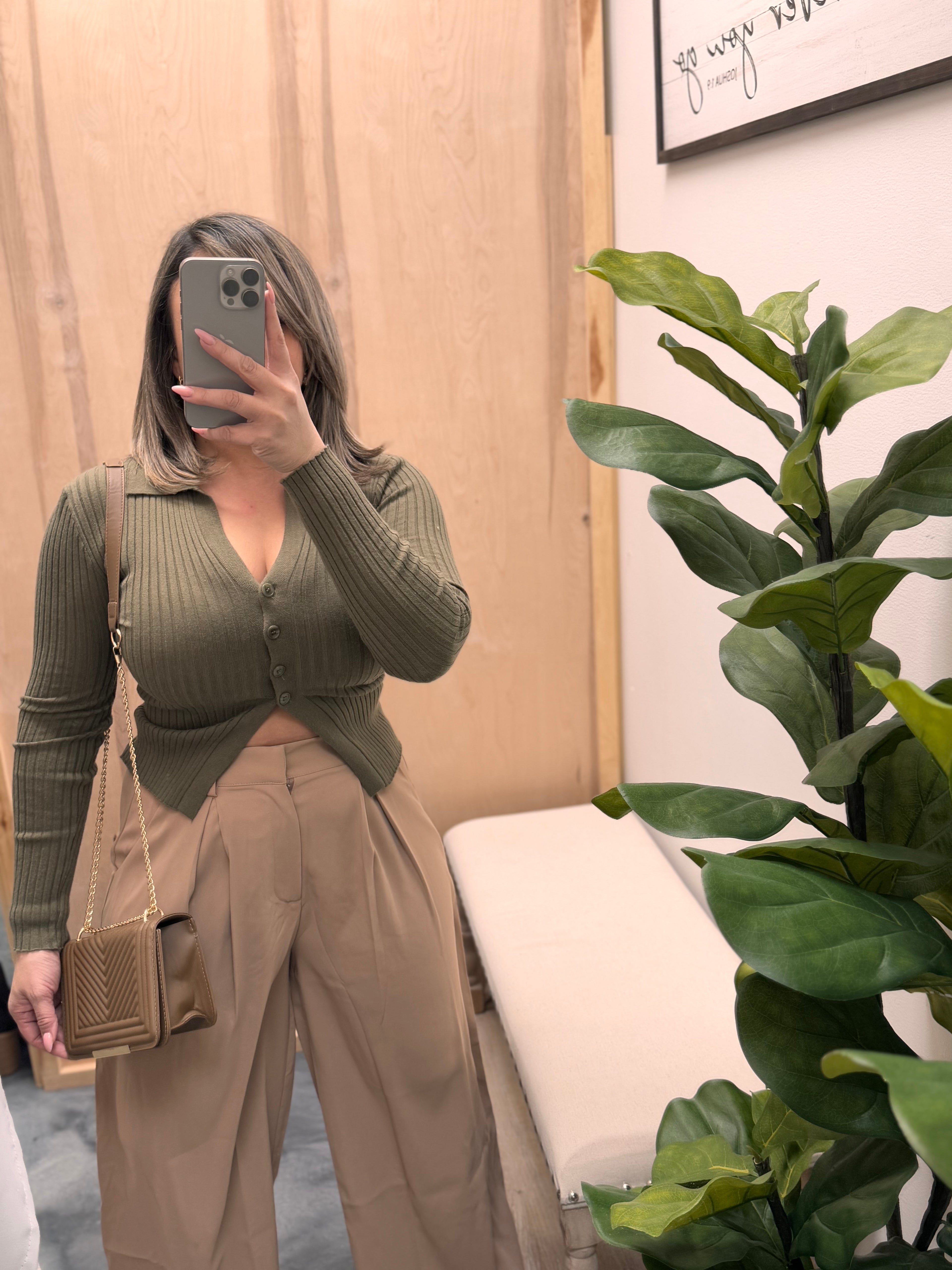Split Collar Top