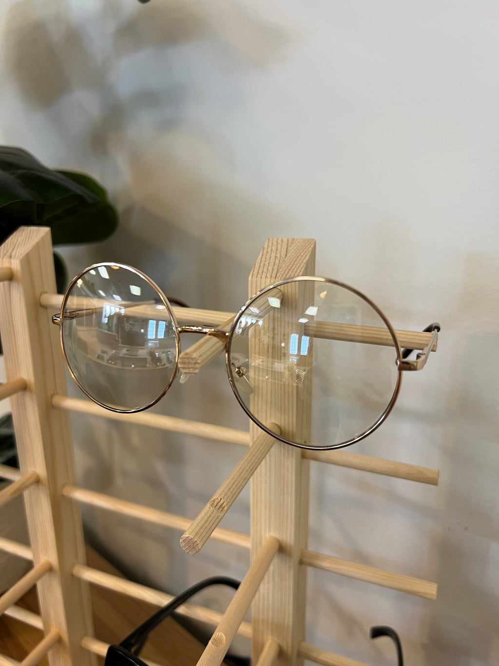 Clear Round Blue Light Sunglasses