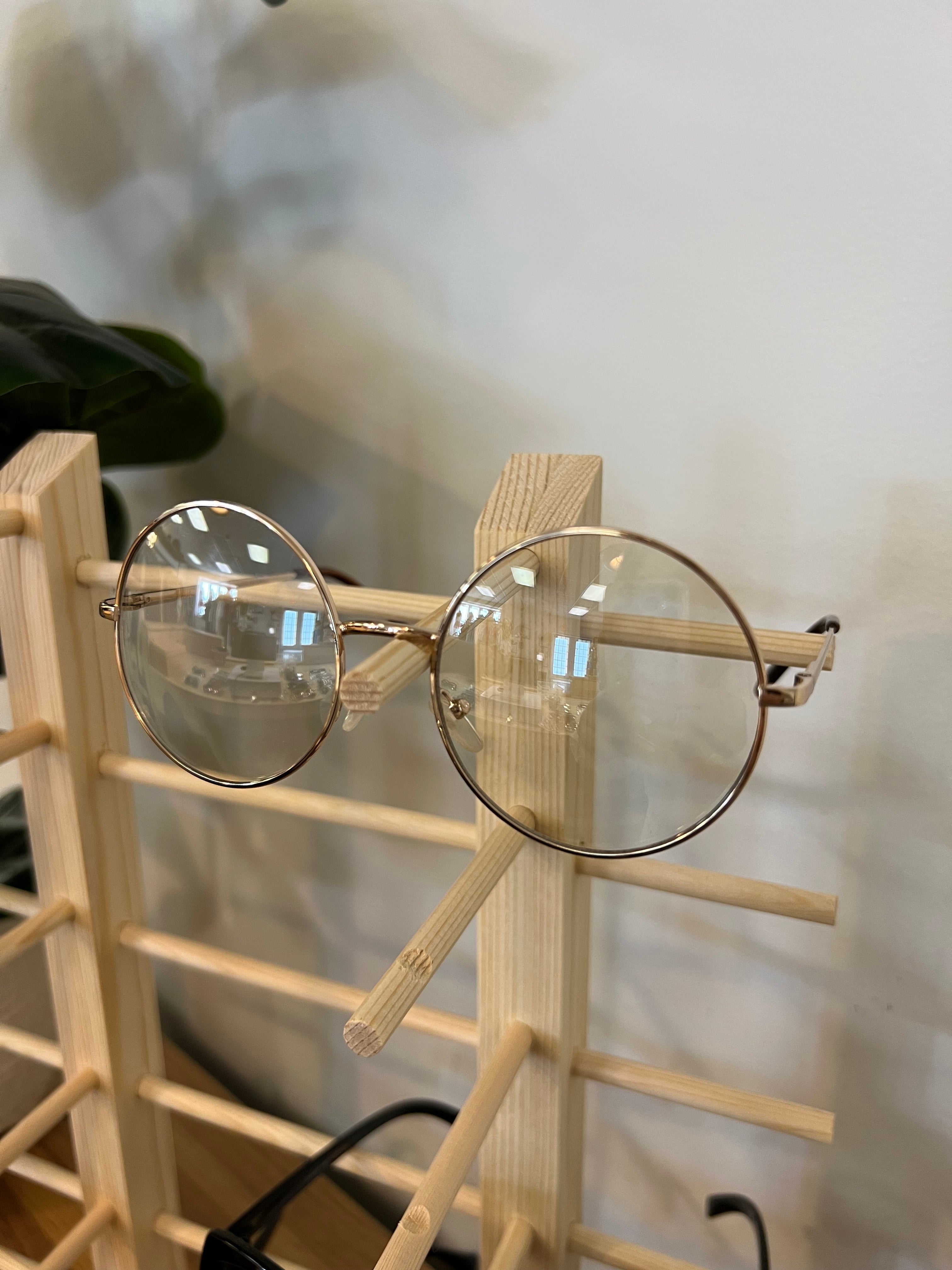 Clear Round Blue Light Sunglasses