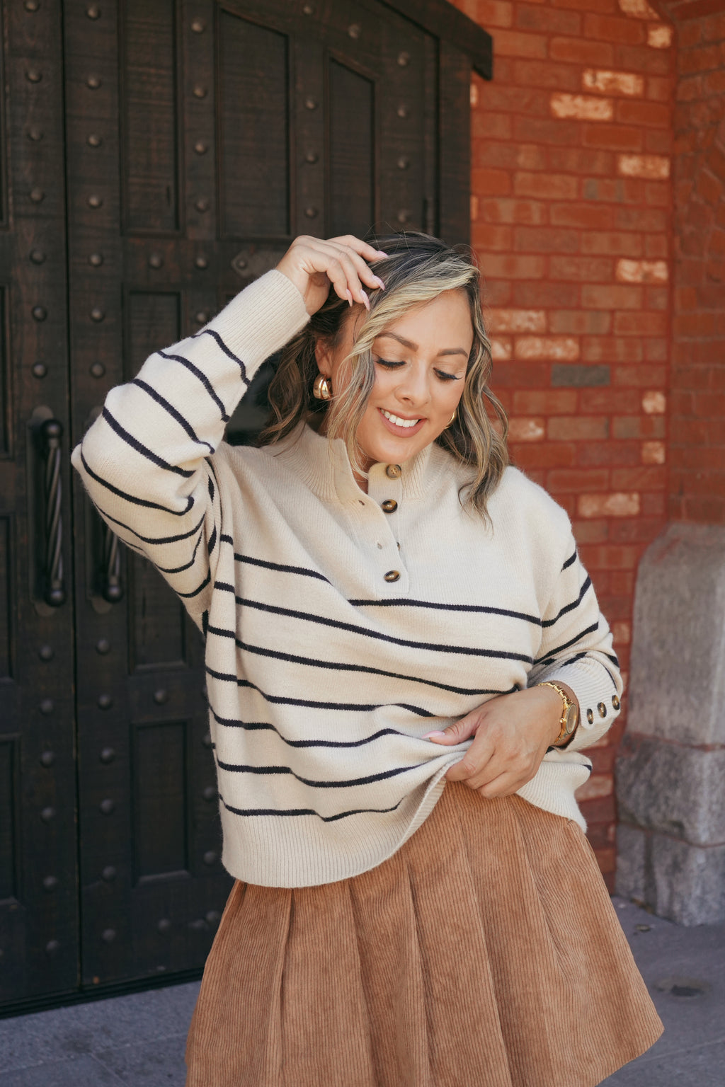 Oversized Striped Sweater