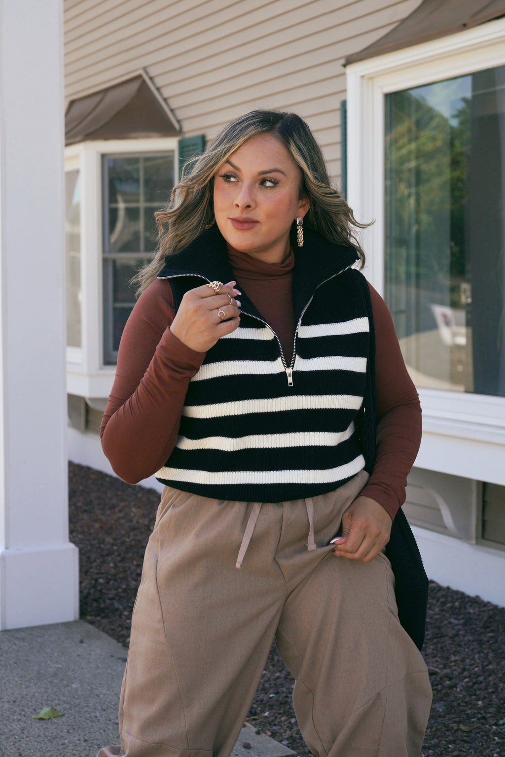 Quarter Zip Sweater Vest