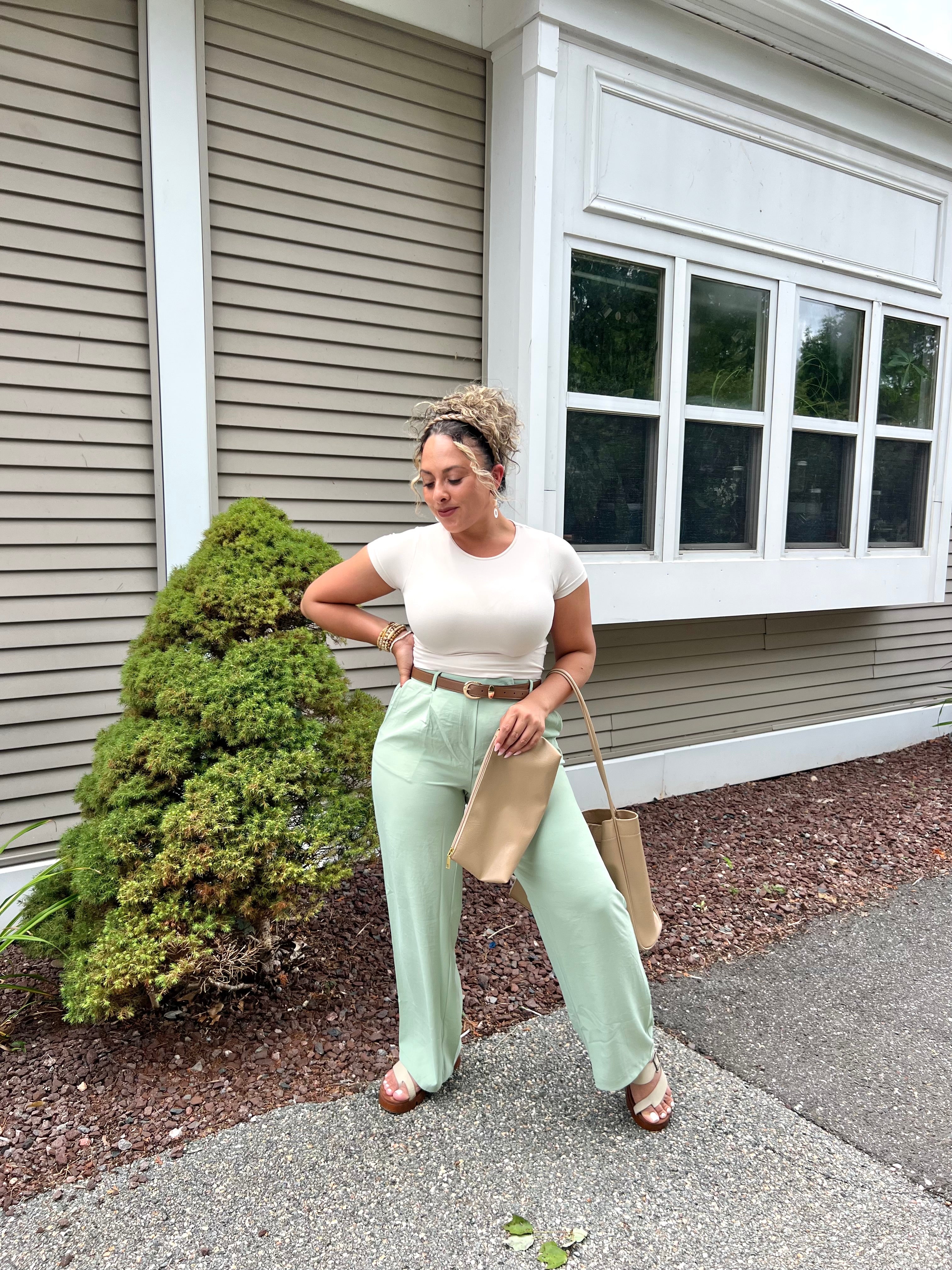Casual Button Trousers