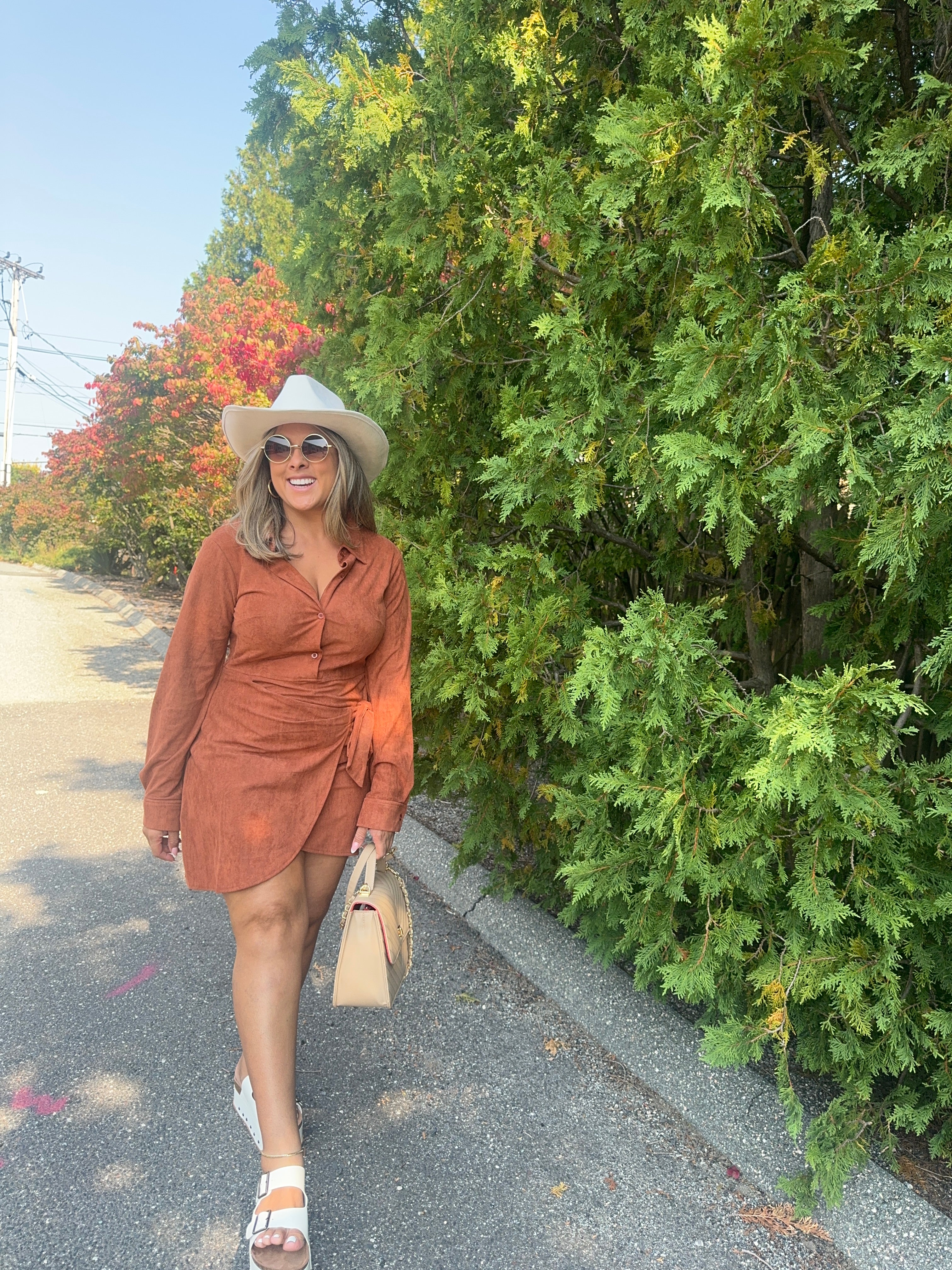 Faux Leather Classy Dress