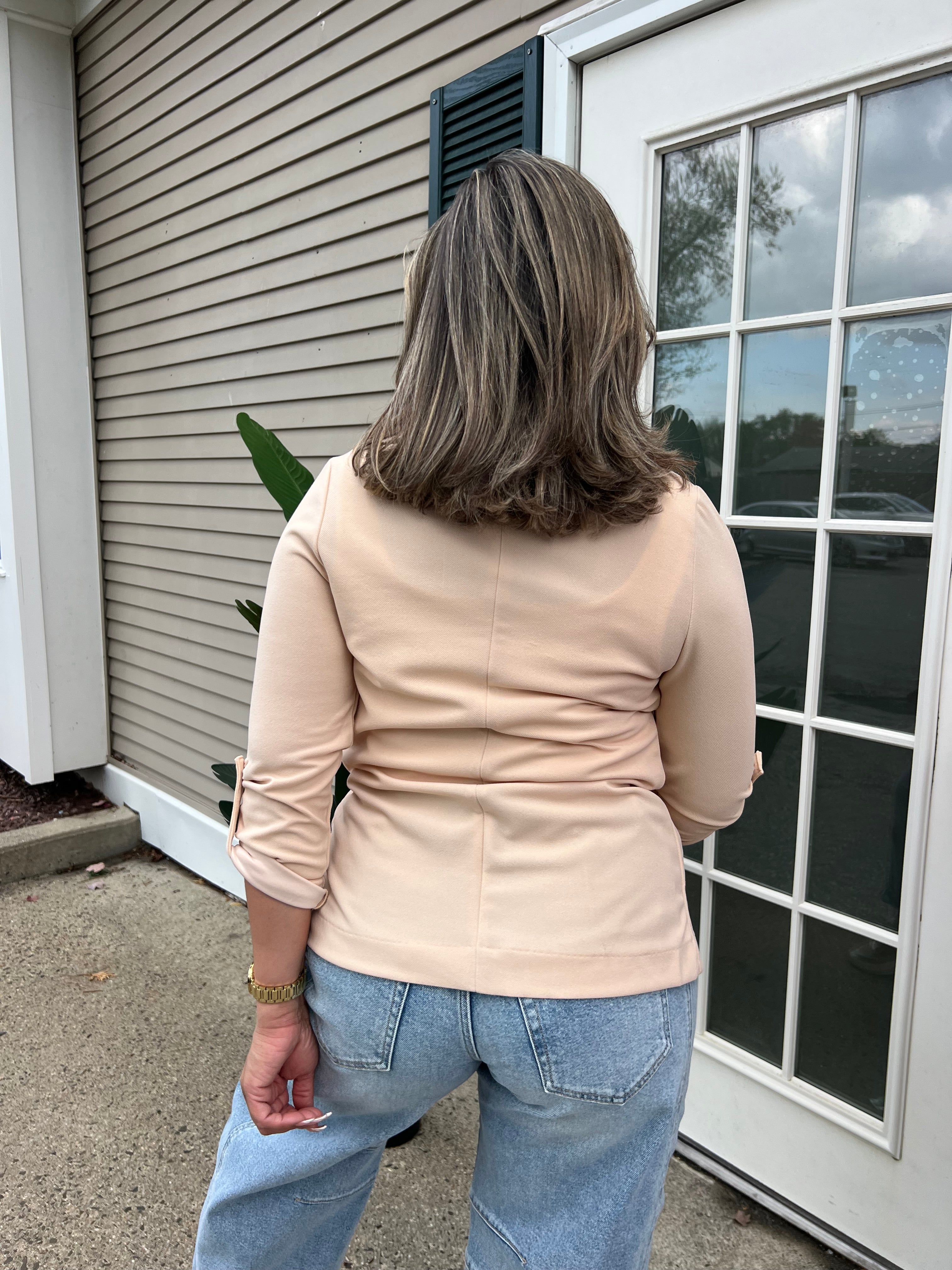 Haute Monde Tan Blazer