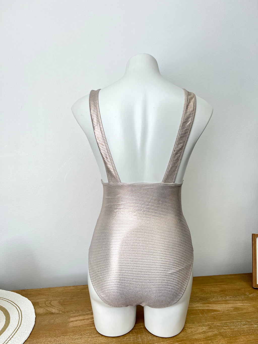 Pink Metallic One Piece Bikini