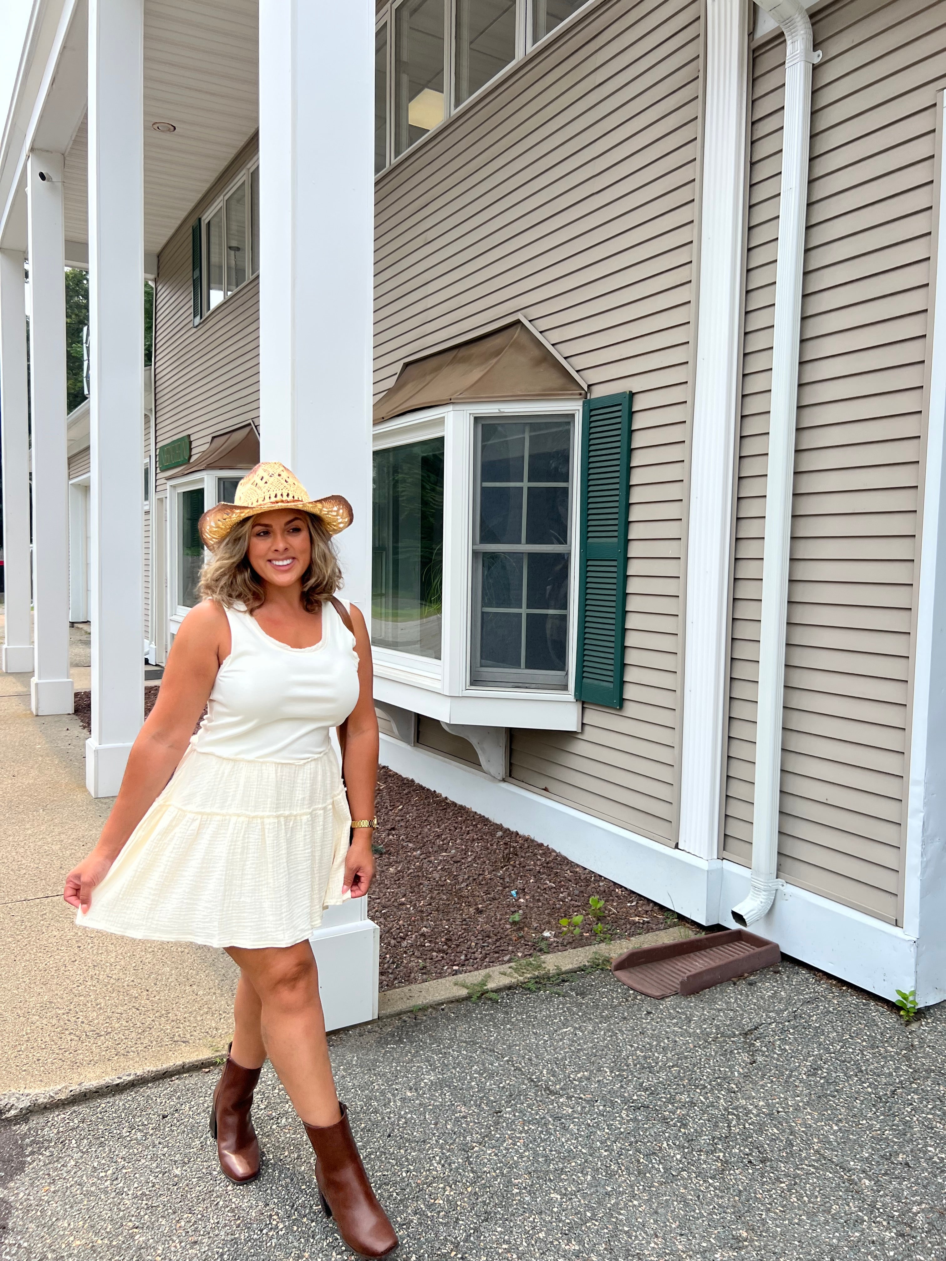Casual Ruffle Mini Dress