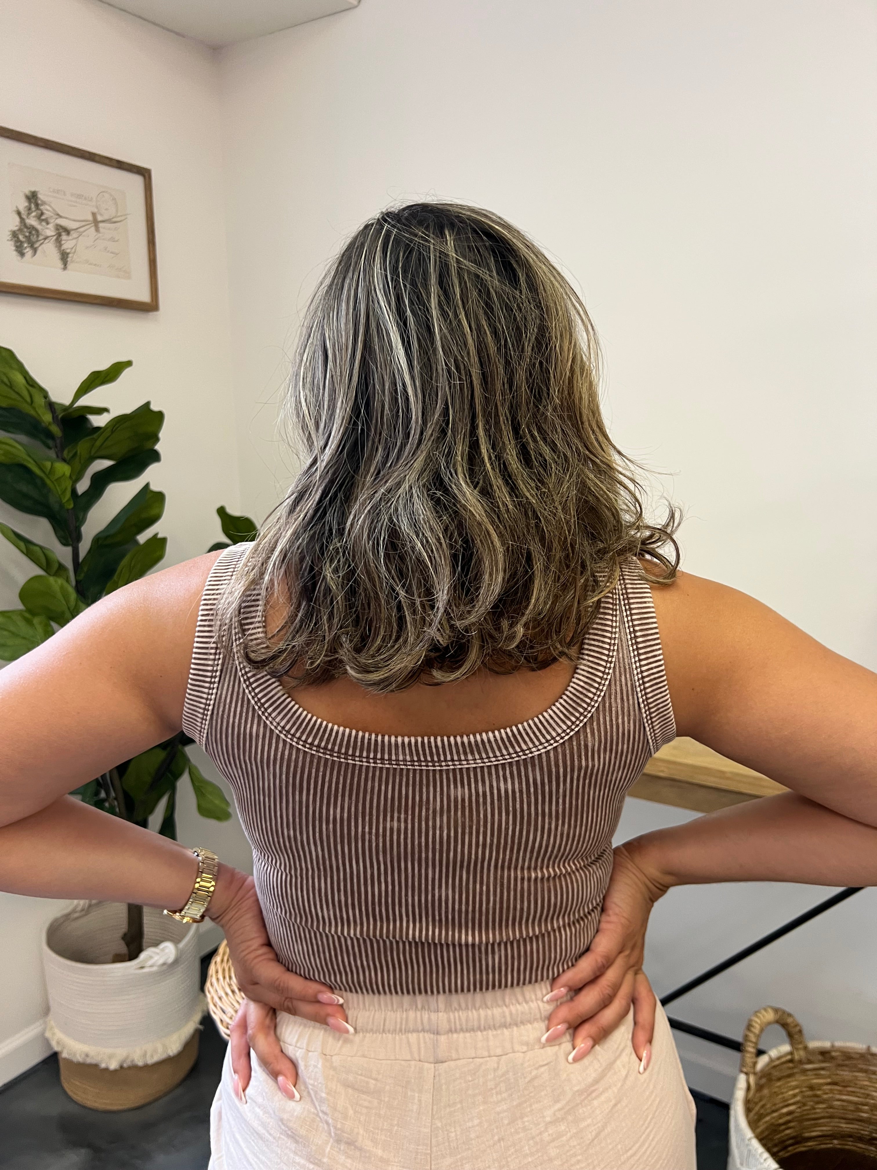 Ribbed Padded Tank Top