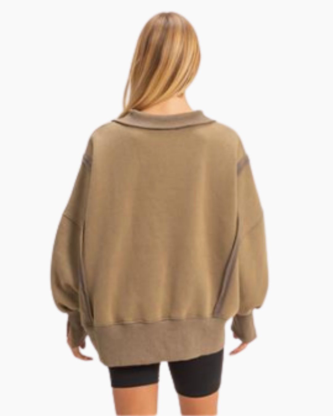 Quarter Button Sweatshirt