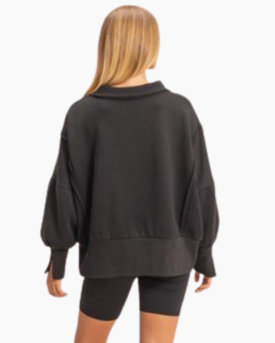 Quarter Button Sweatshirt