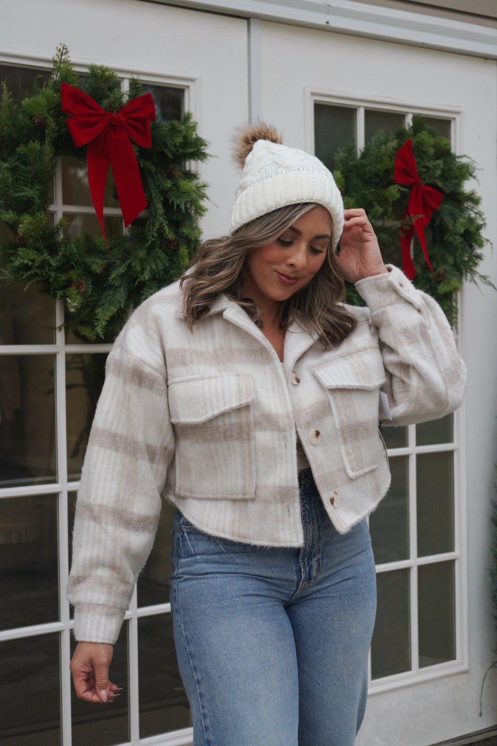 Plaid Cropped Jacket