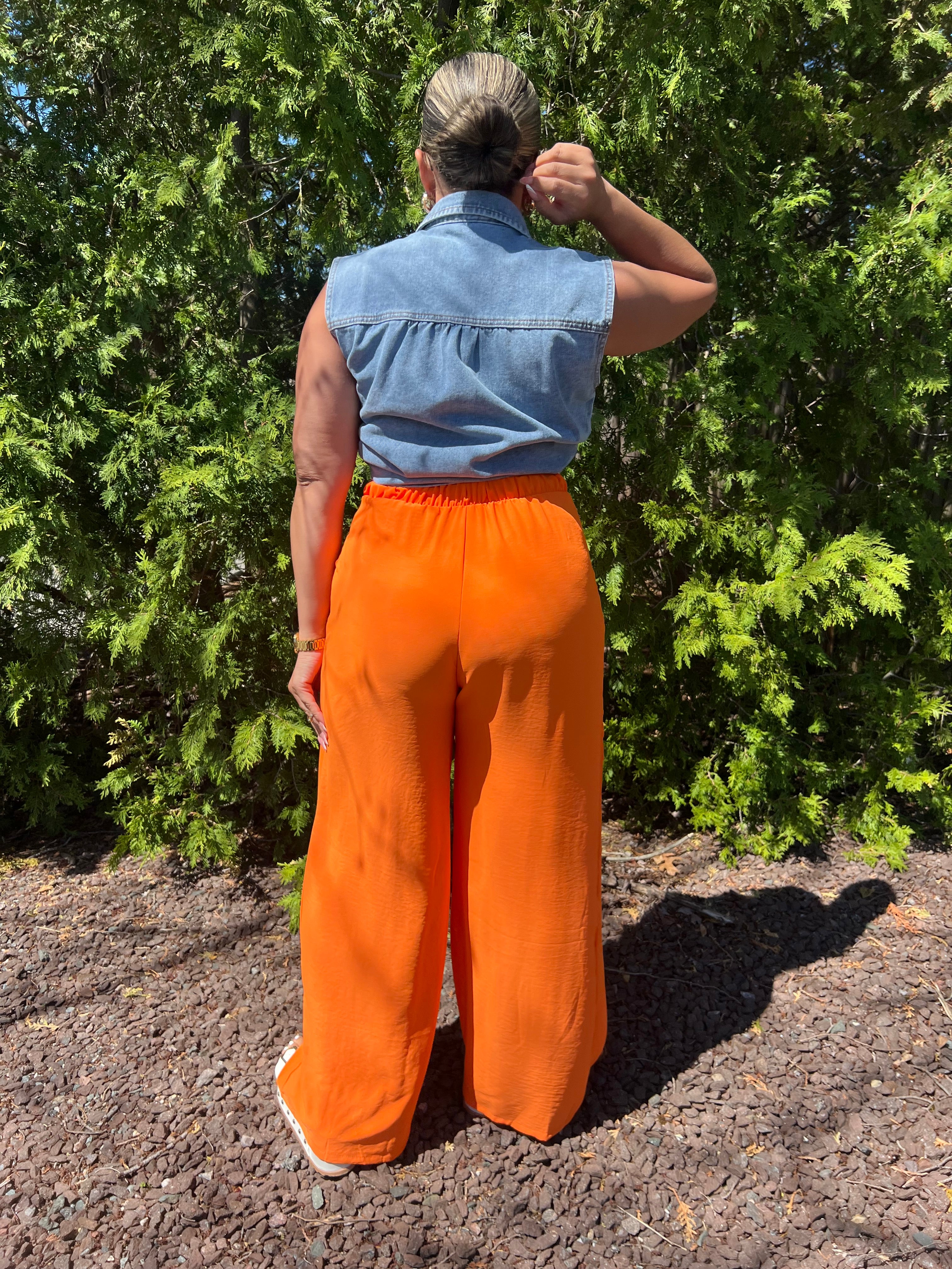 Stretch Silk Trousers