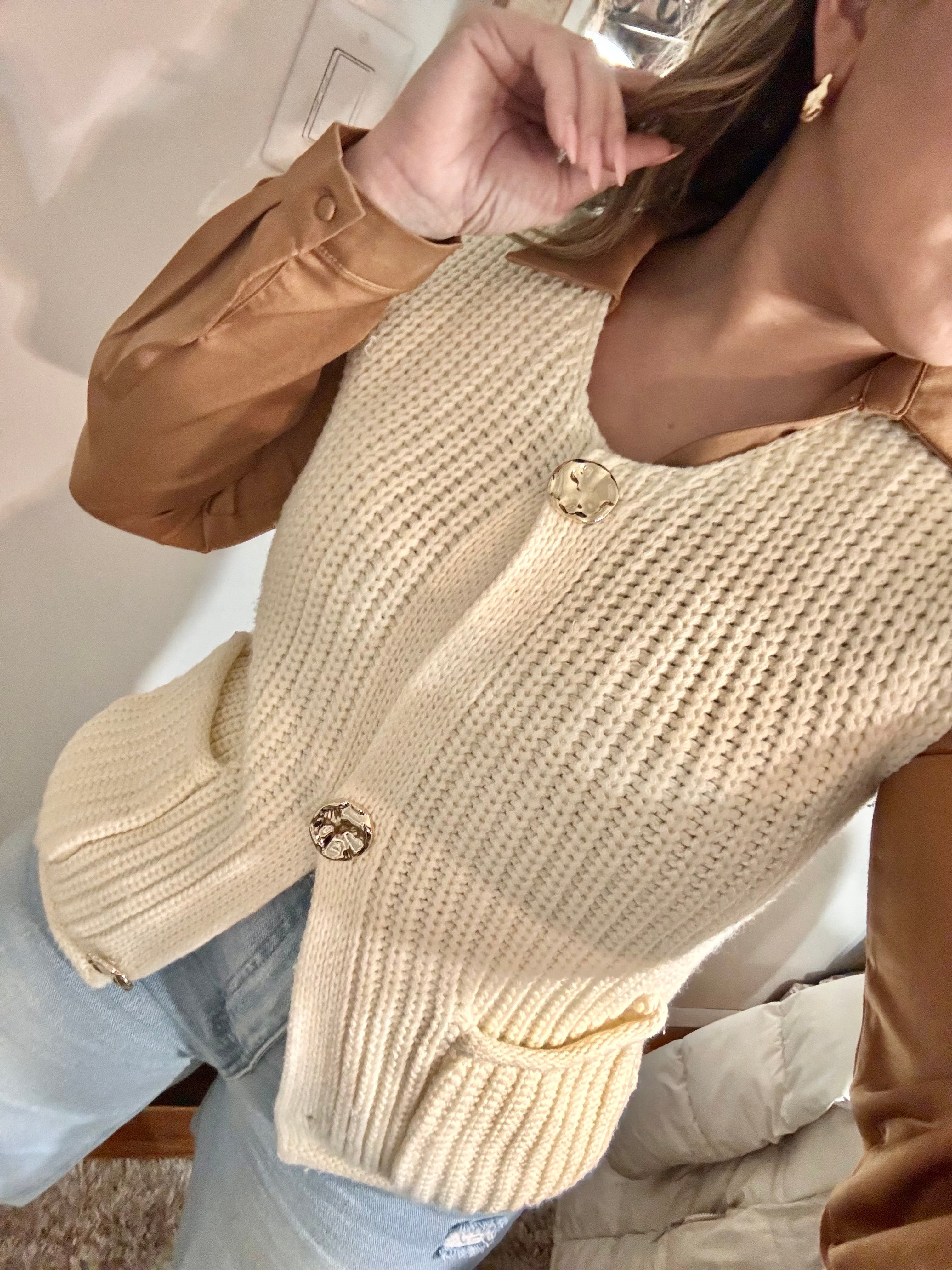 Knitted Coffee Dat Vest