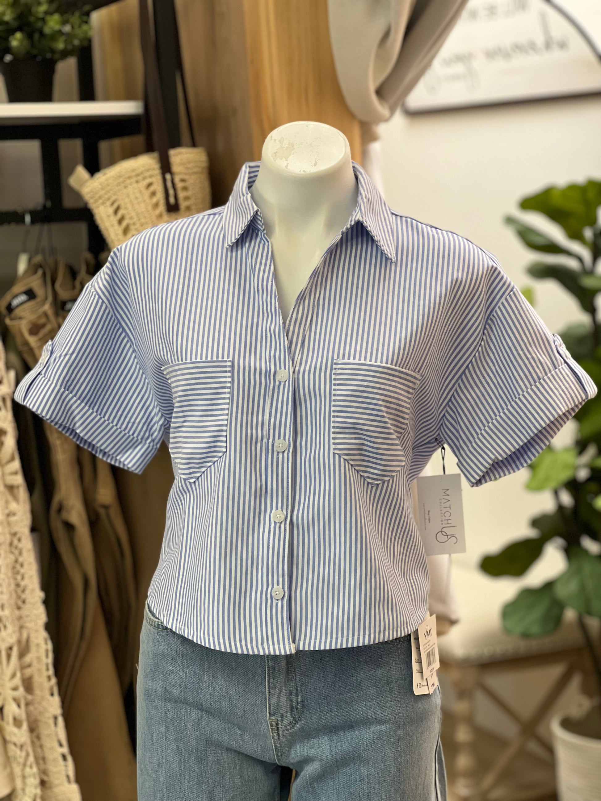 Striped Button Up