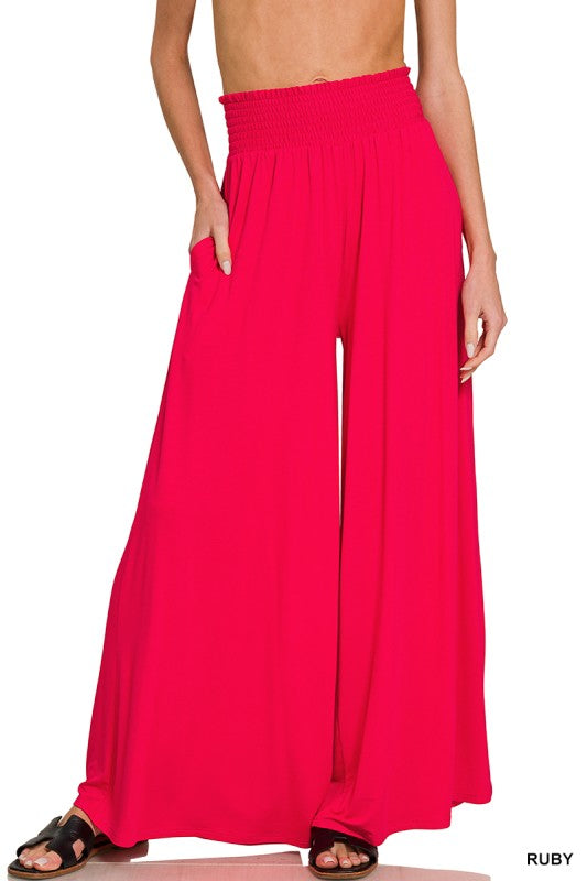 Classic Basic Wide Leg Pants