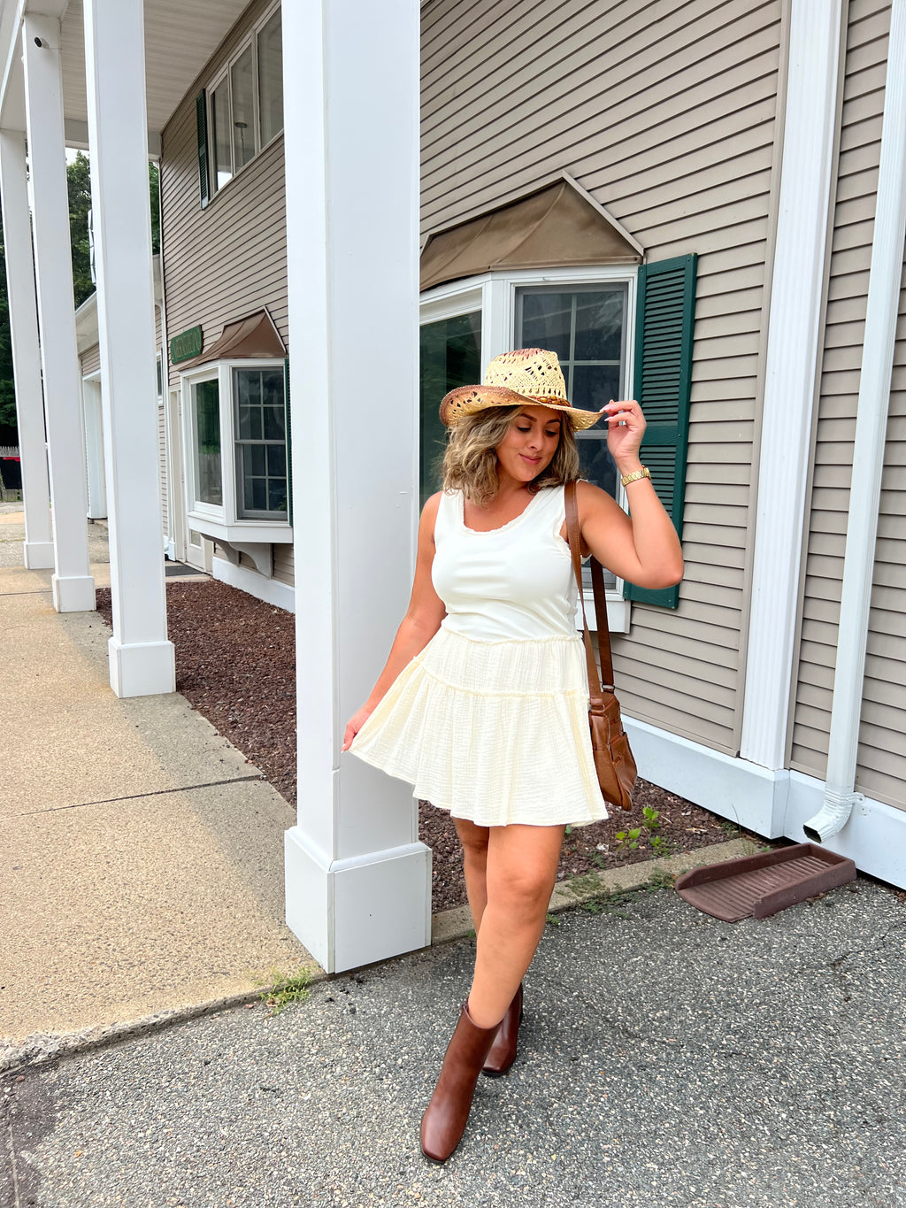 Casual Ruffle Mini Dress