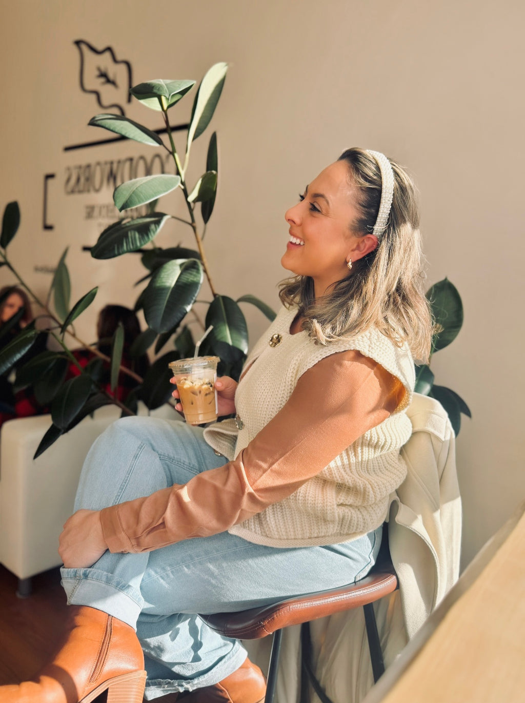 Knitted Coffee Dat Vest