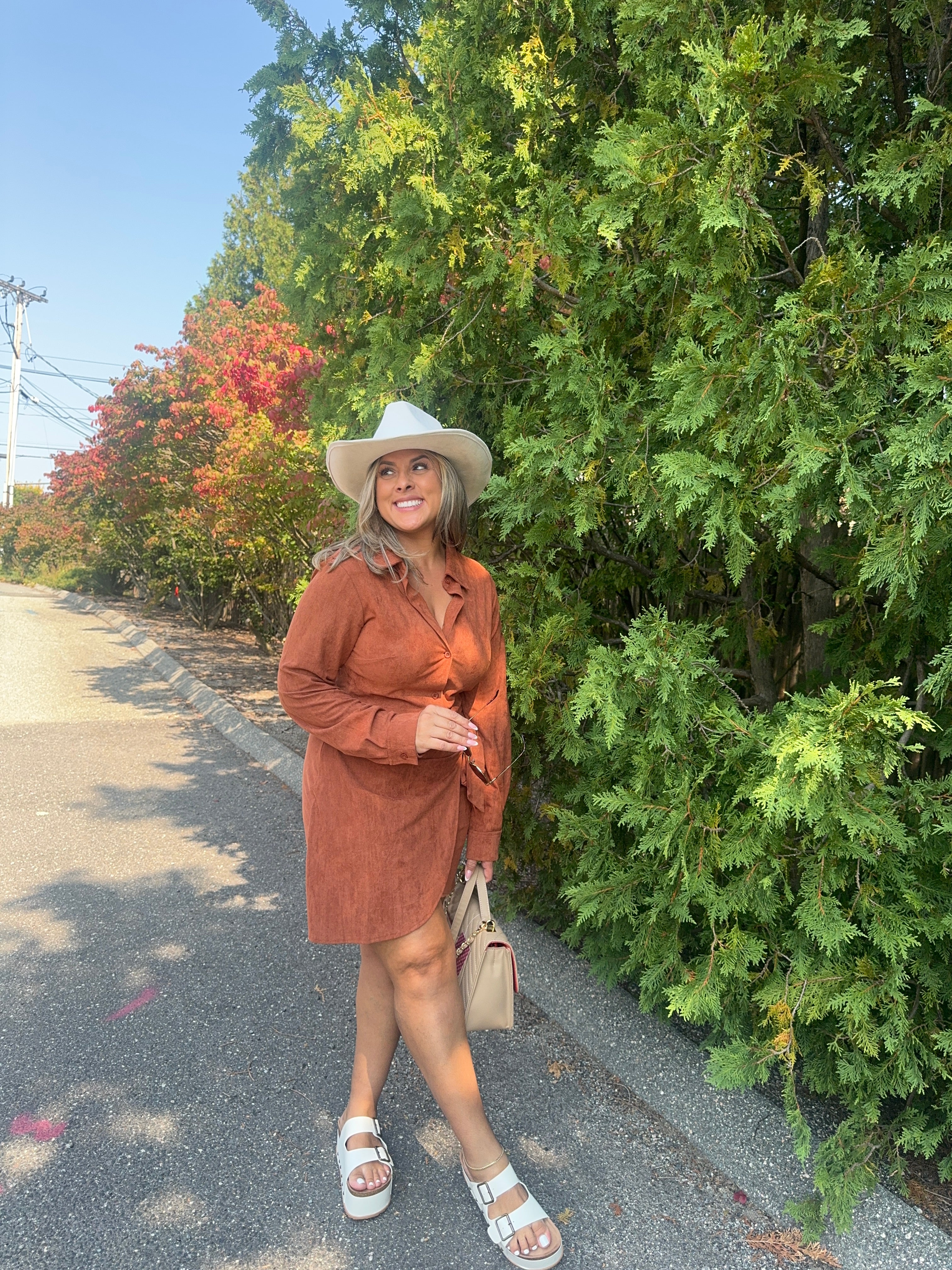 Faux Leather Classy Dress