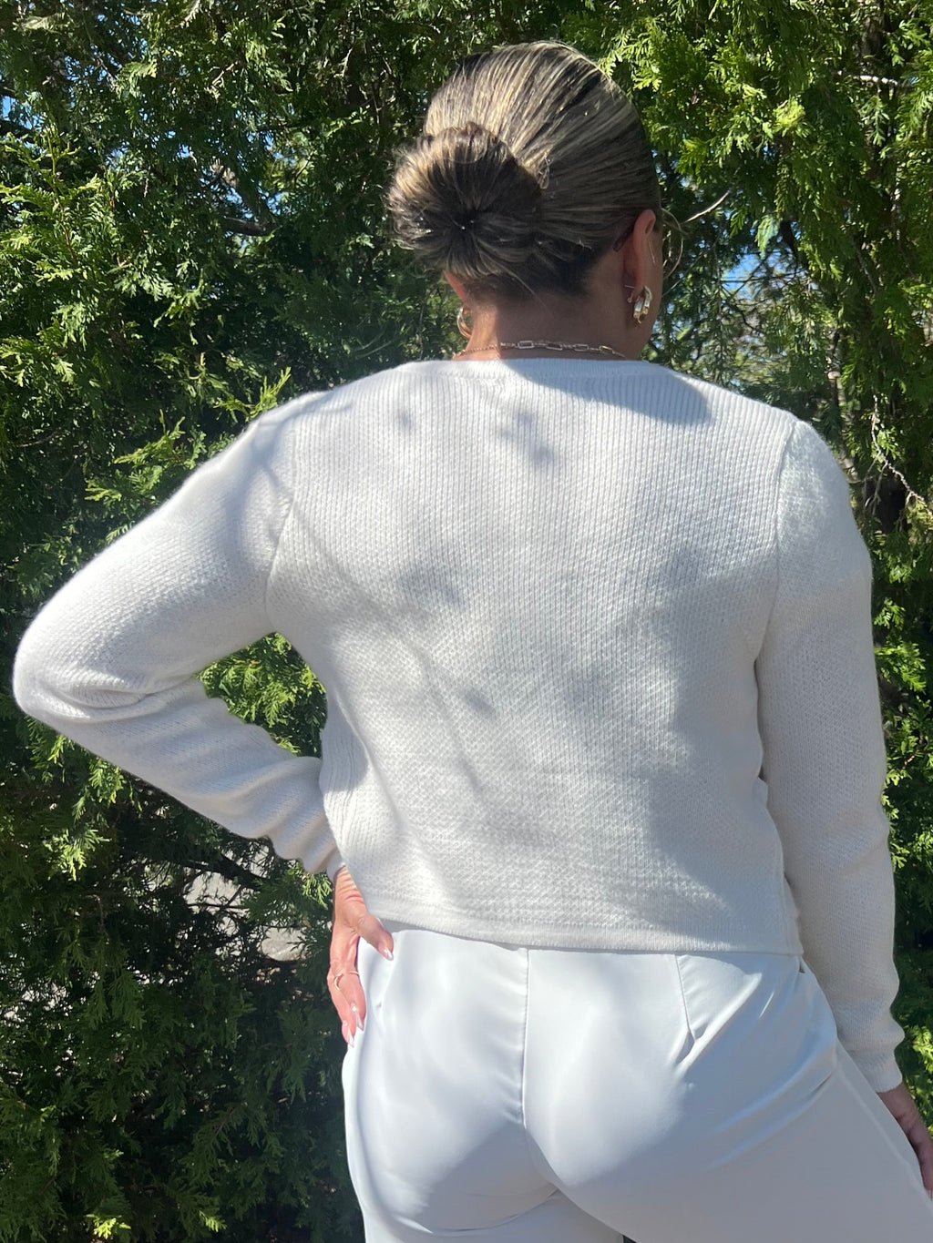 Gold Button Cardigan