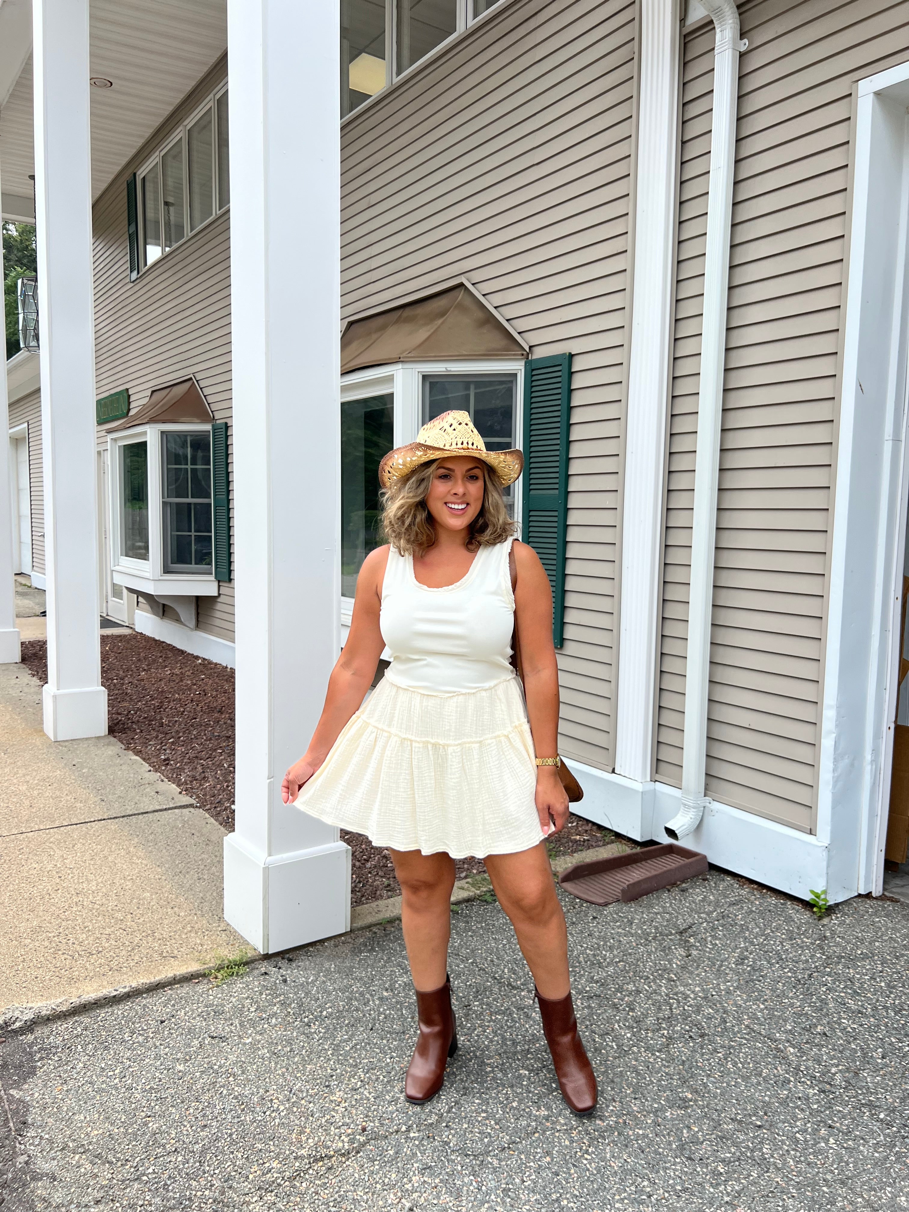 Casual Ruffle Mini Dress