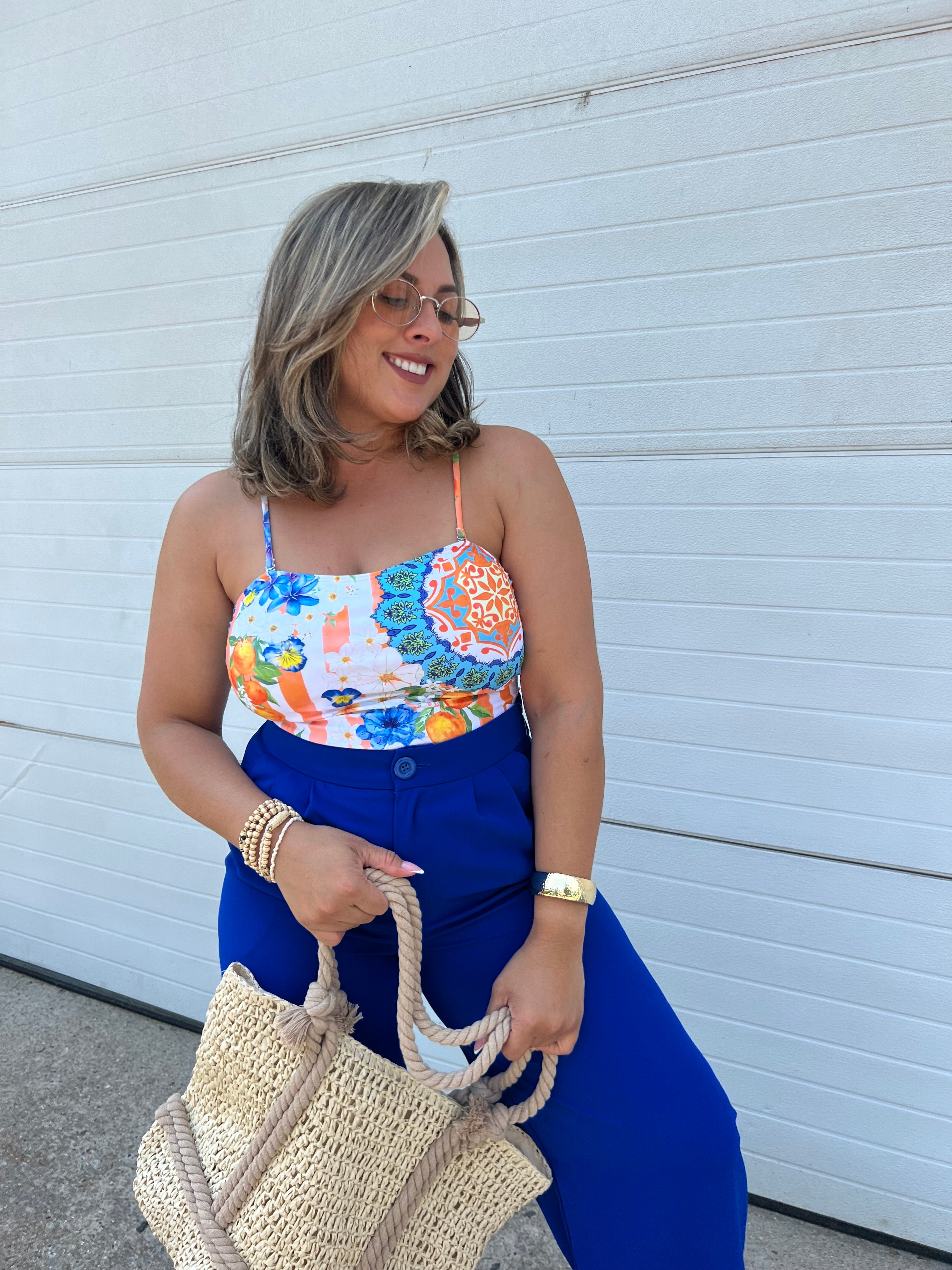 Blue Button Trousers